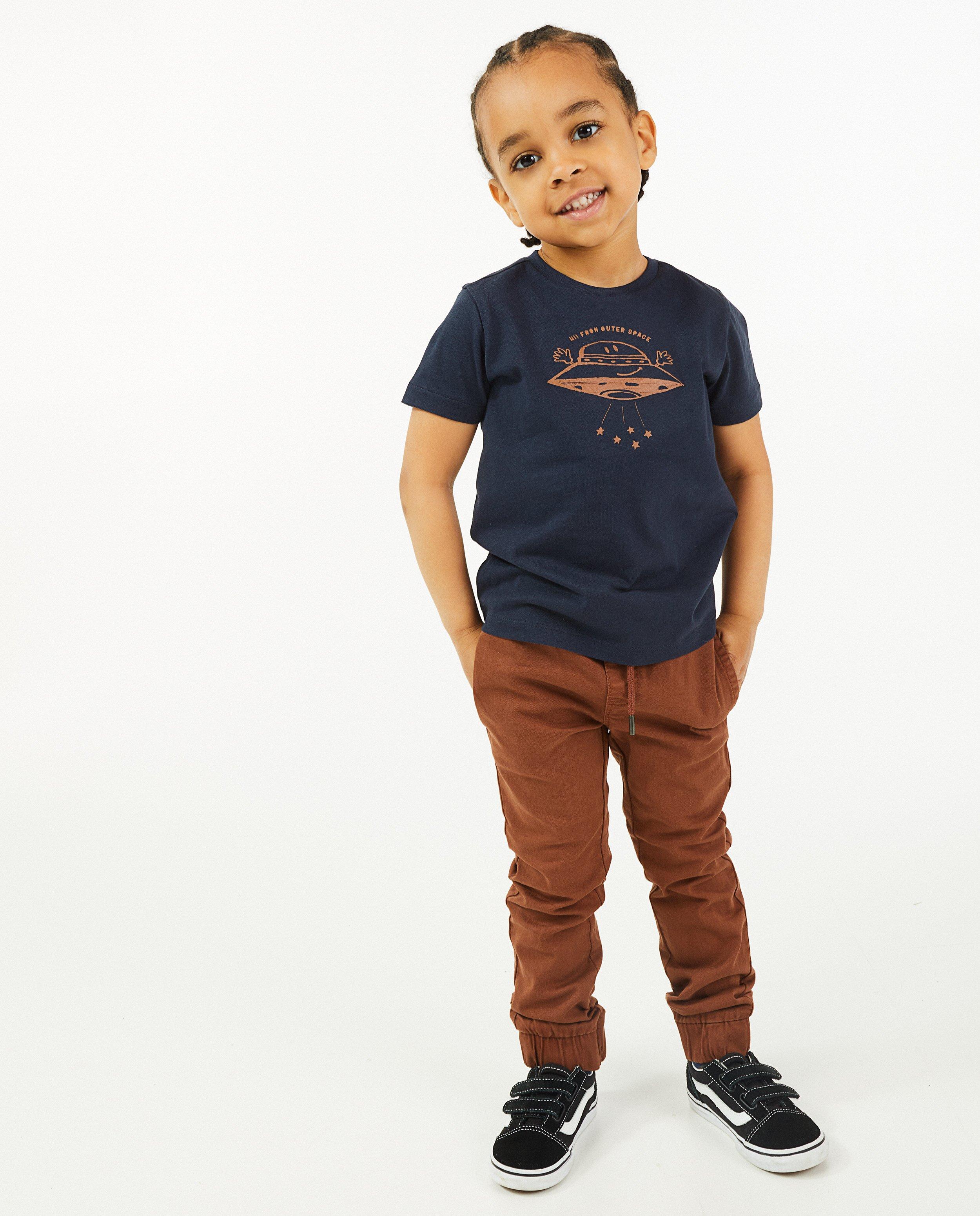 T-shirt bleu à imprimé BESTies - avec du stretch - Besties