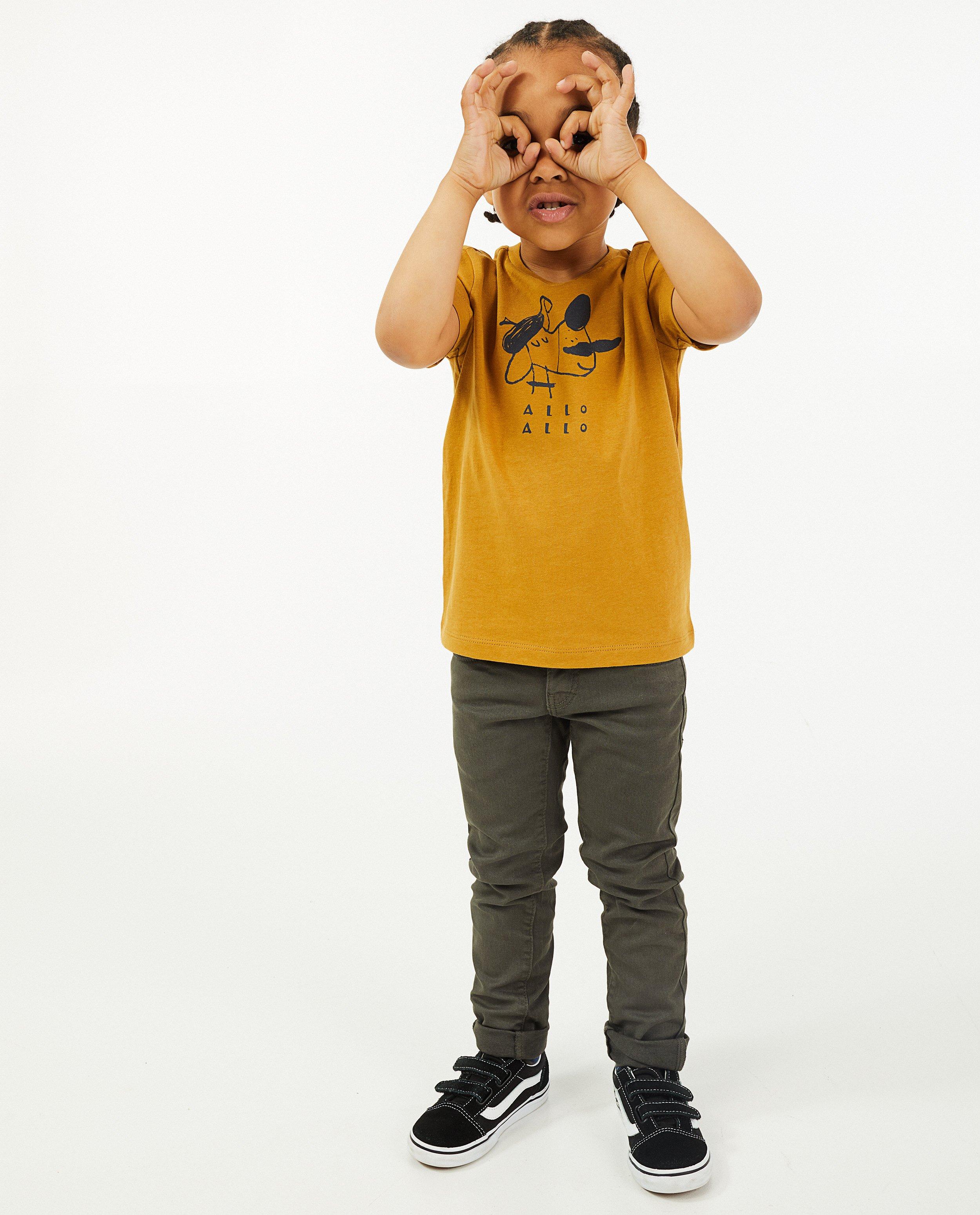 T-shirt beige à imprimé BESTies - avec du stretch - Besties