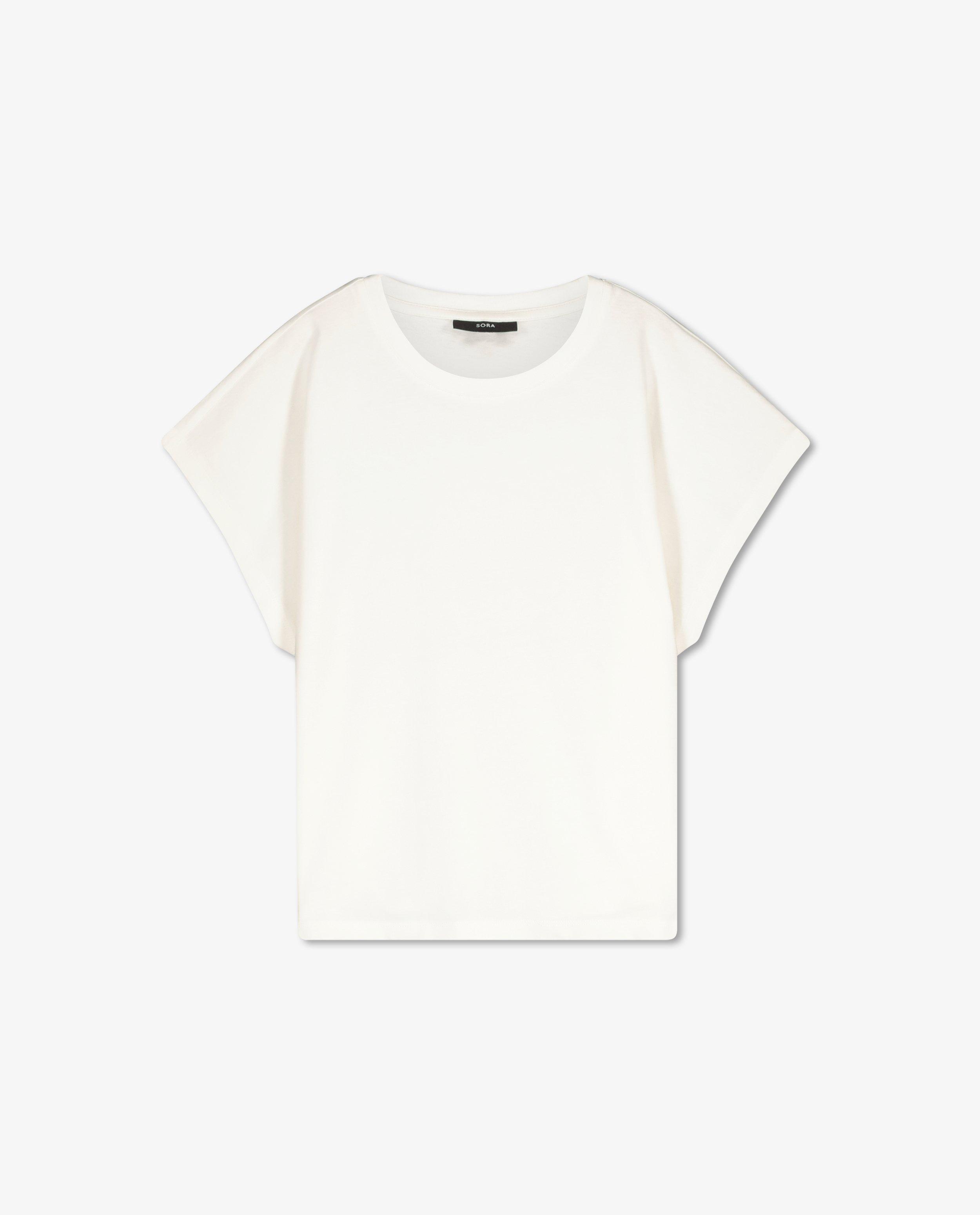 T-shirts - Biokatoenen T-shirt in beige