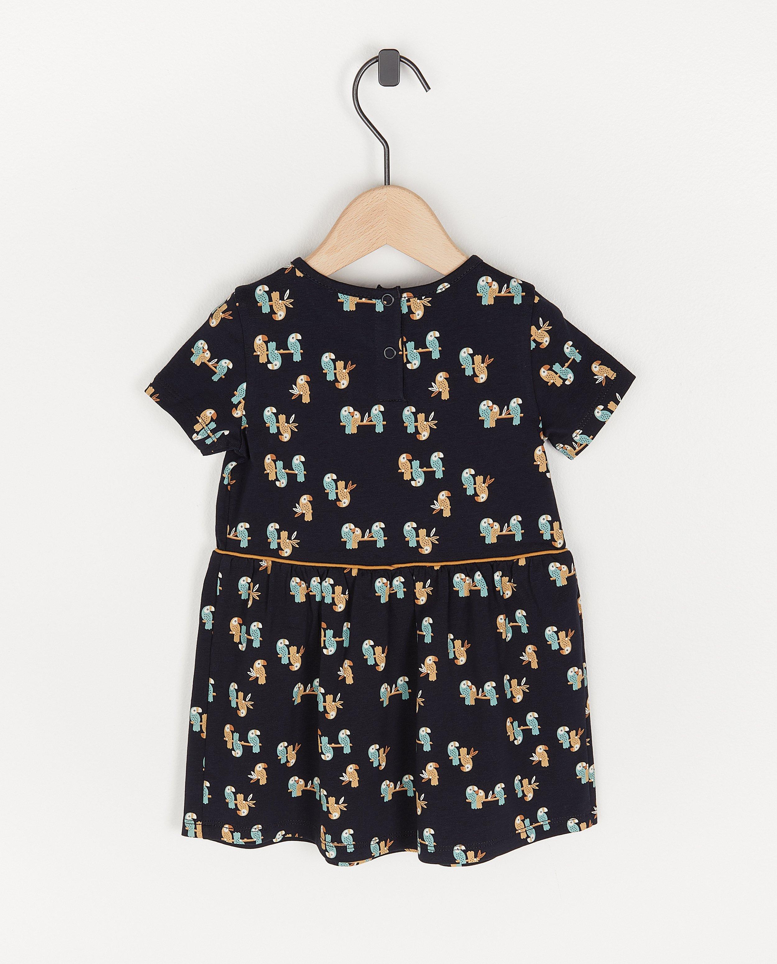 Robes - Robe en coton bio à imprimé