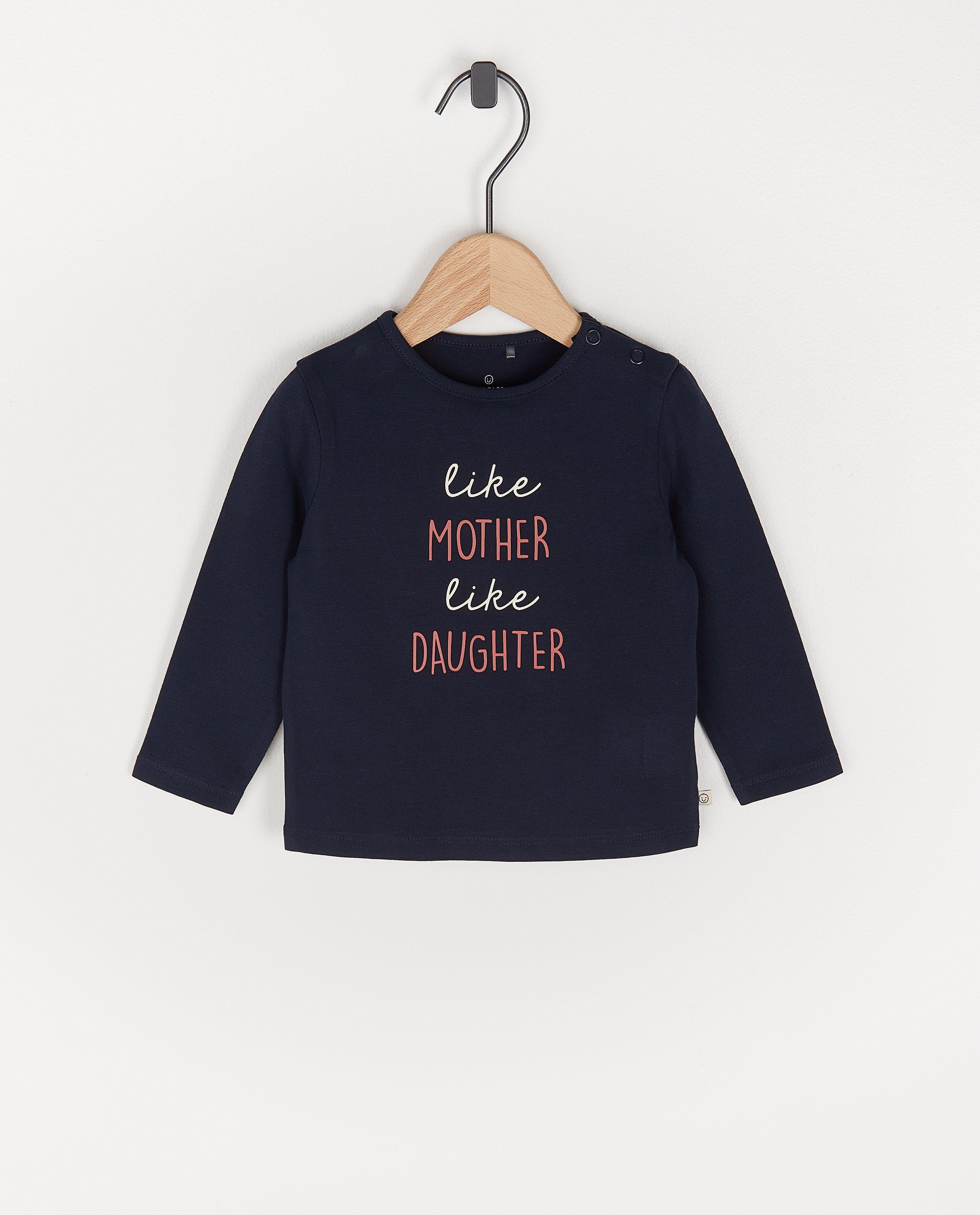 T-shirt à manches longues en coton bio avec une inscription - avec du stretch - Cuddles and Smiles