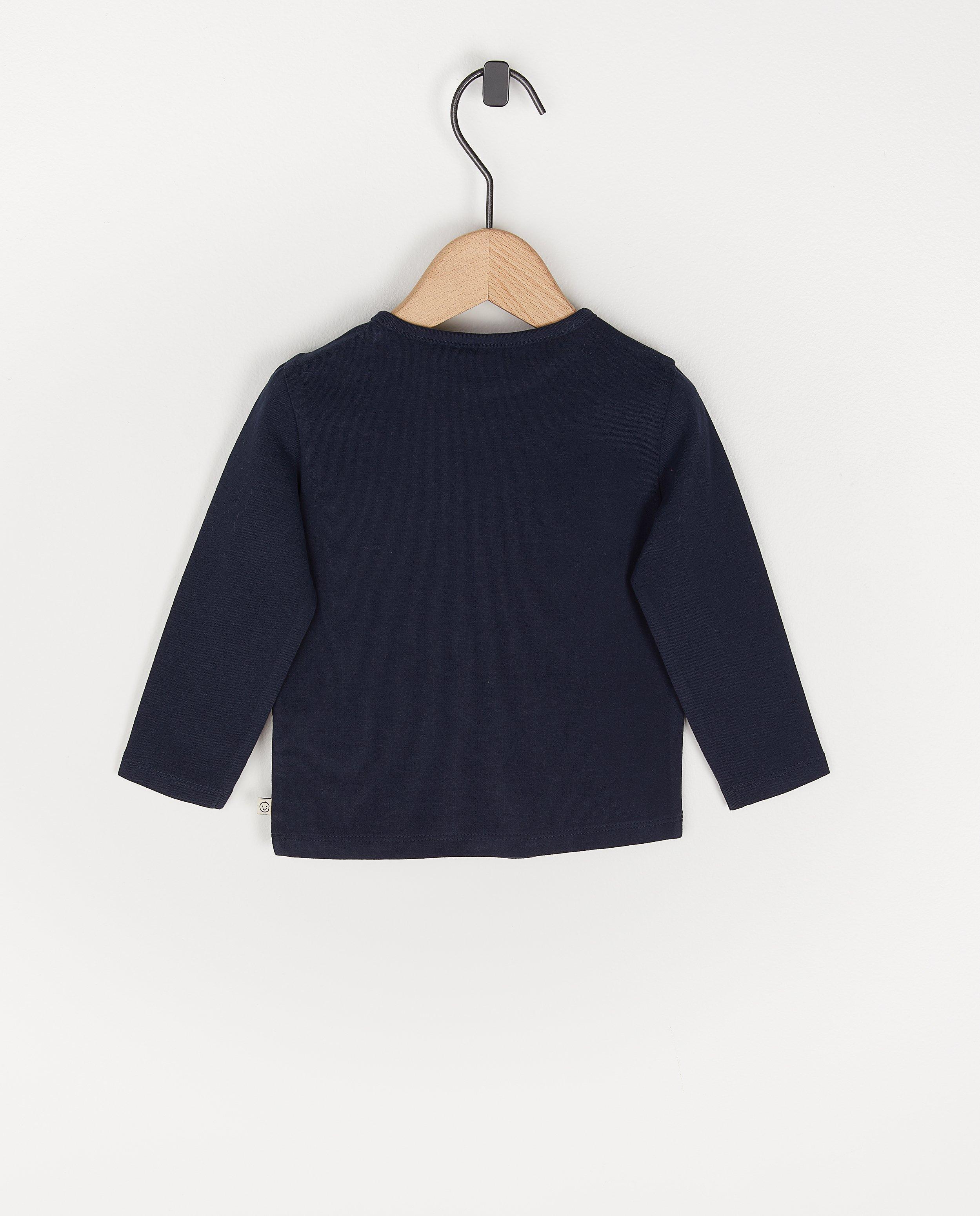T-shirts - Biokatoenen longsleeve met opschrift