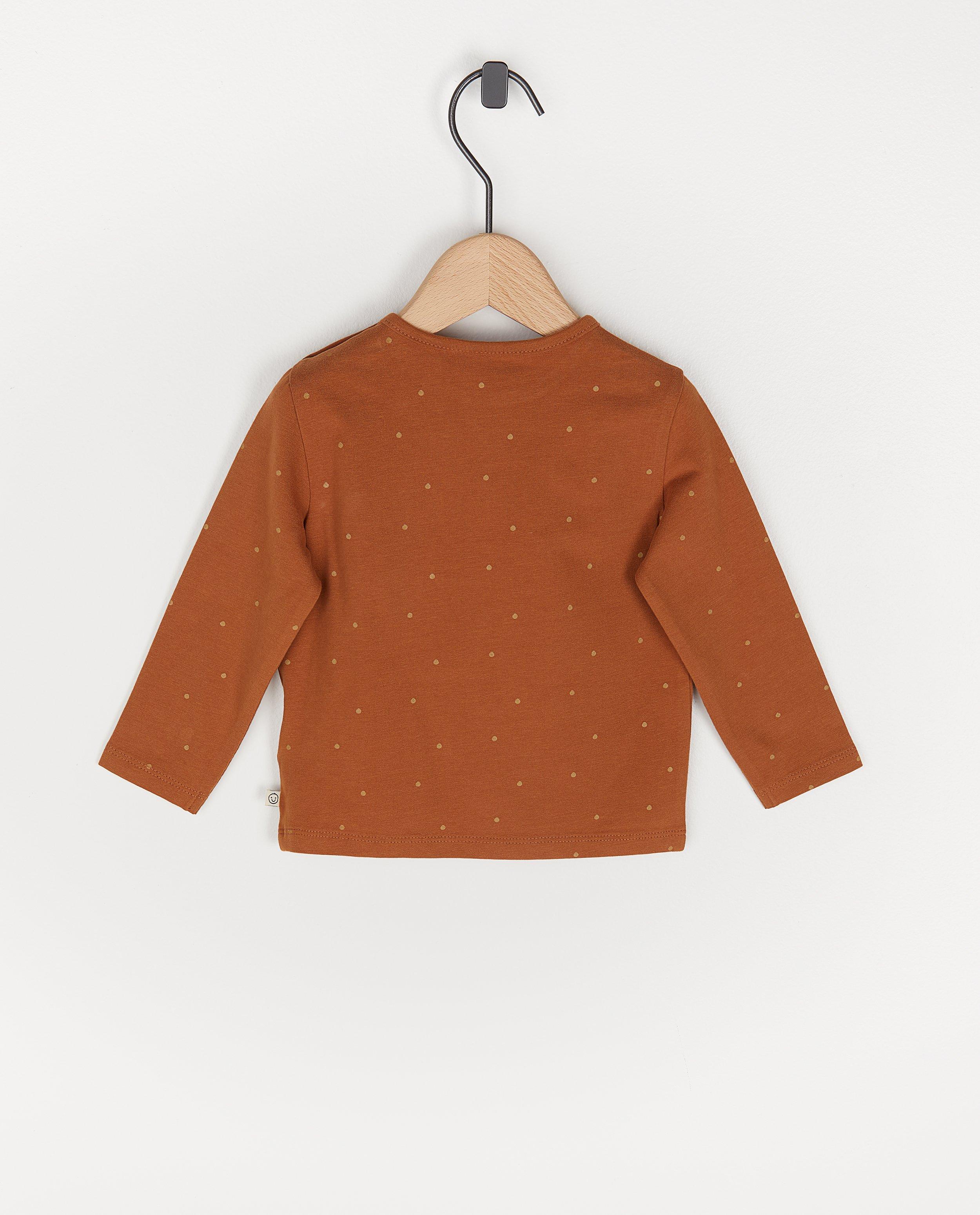 T-shirts - Biokatoenen longsleeve met opschrift