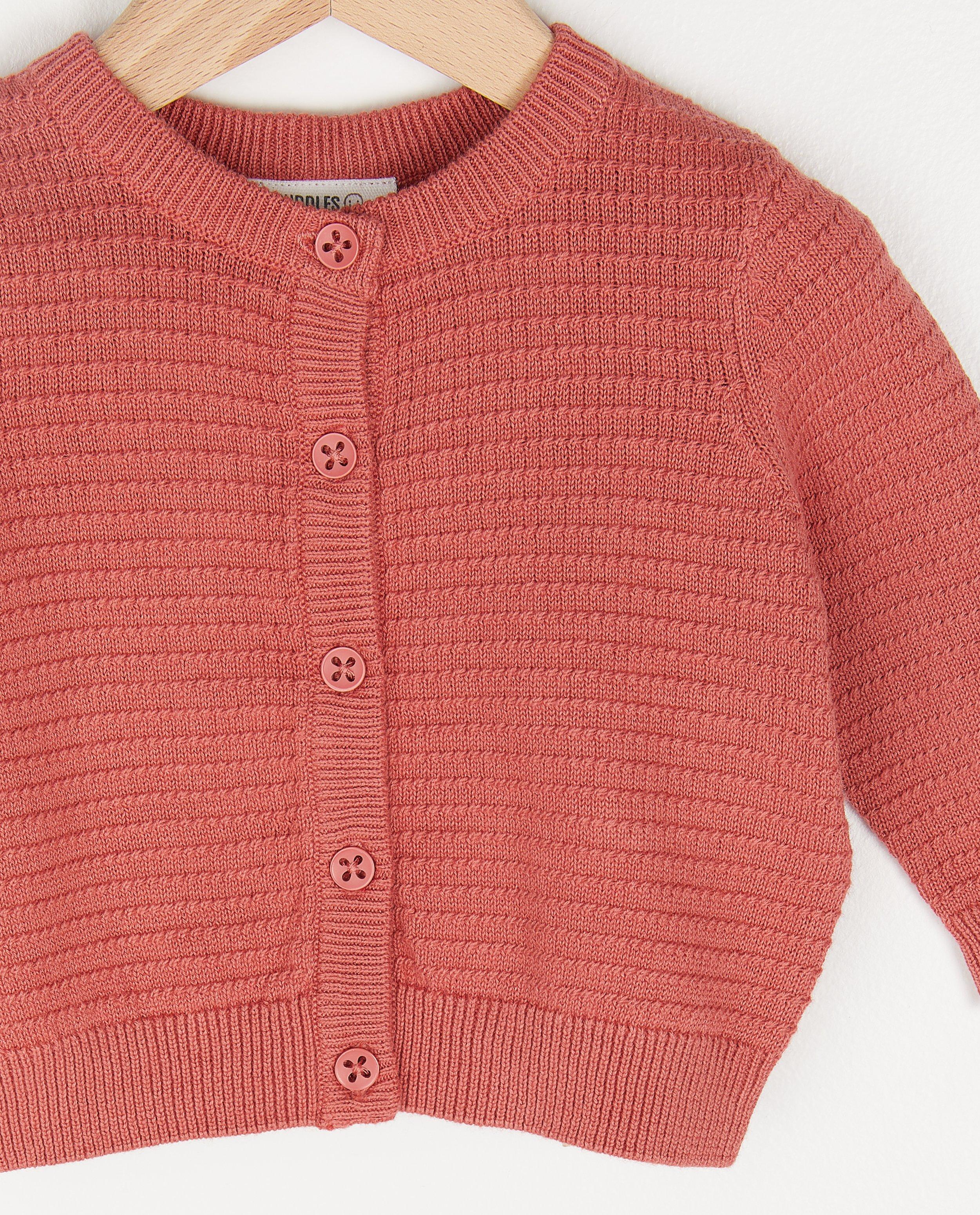 Cardigans - Cardigan en coton bio camel