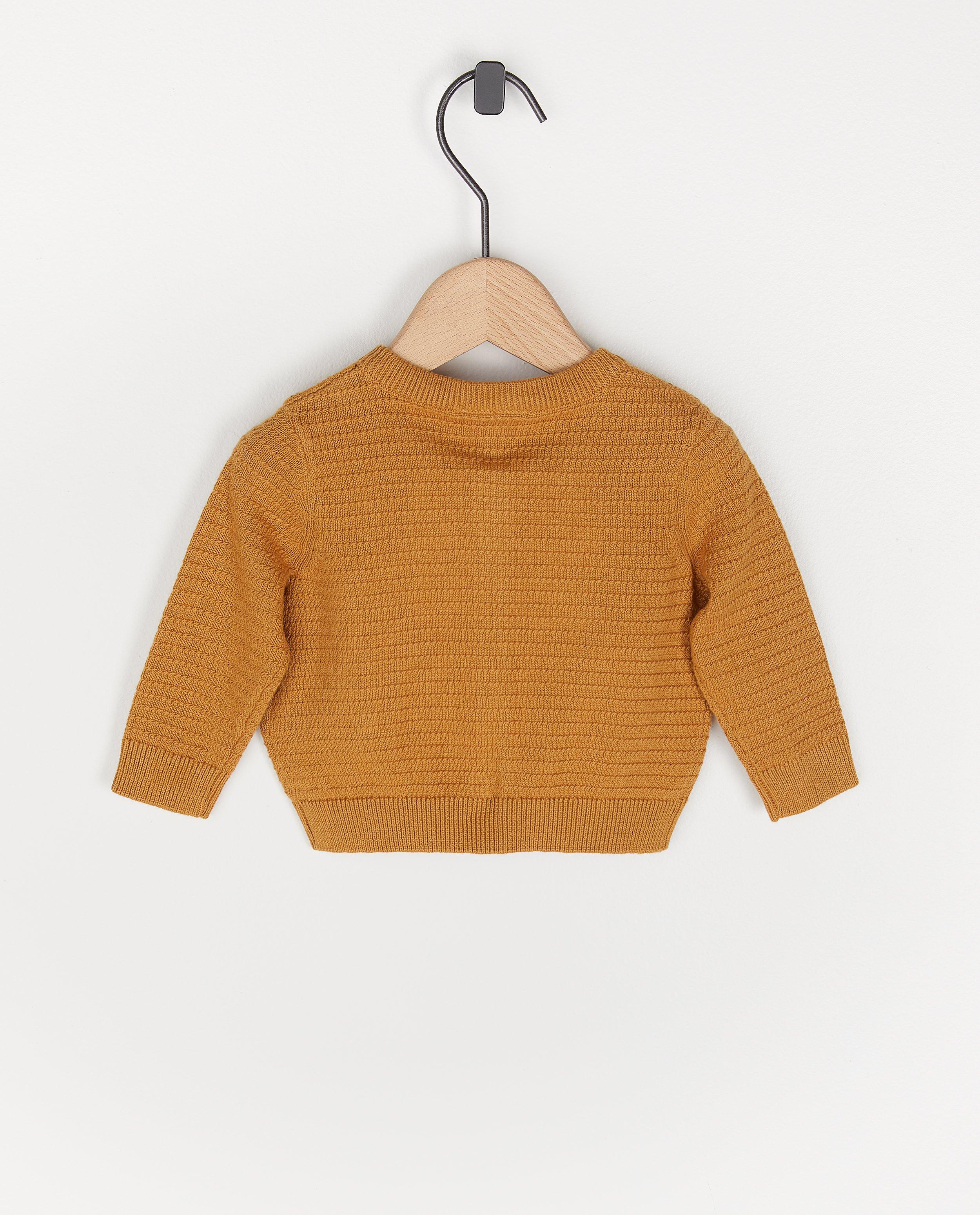 Cardigans - Cardigan en coton bio camel