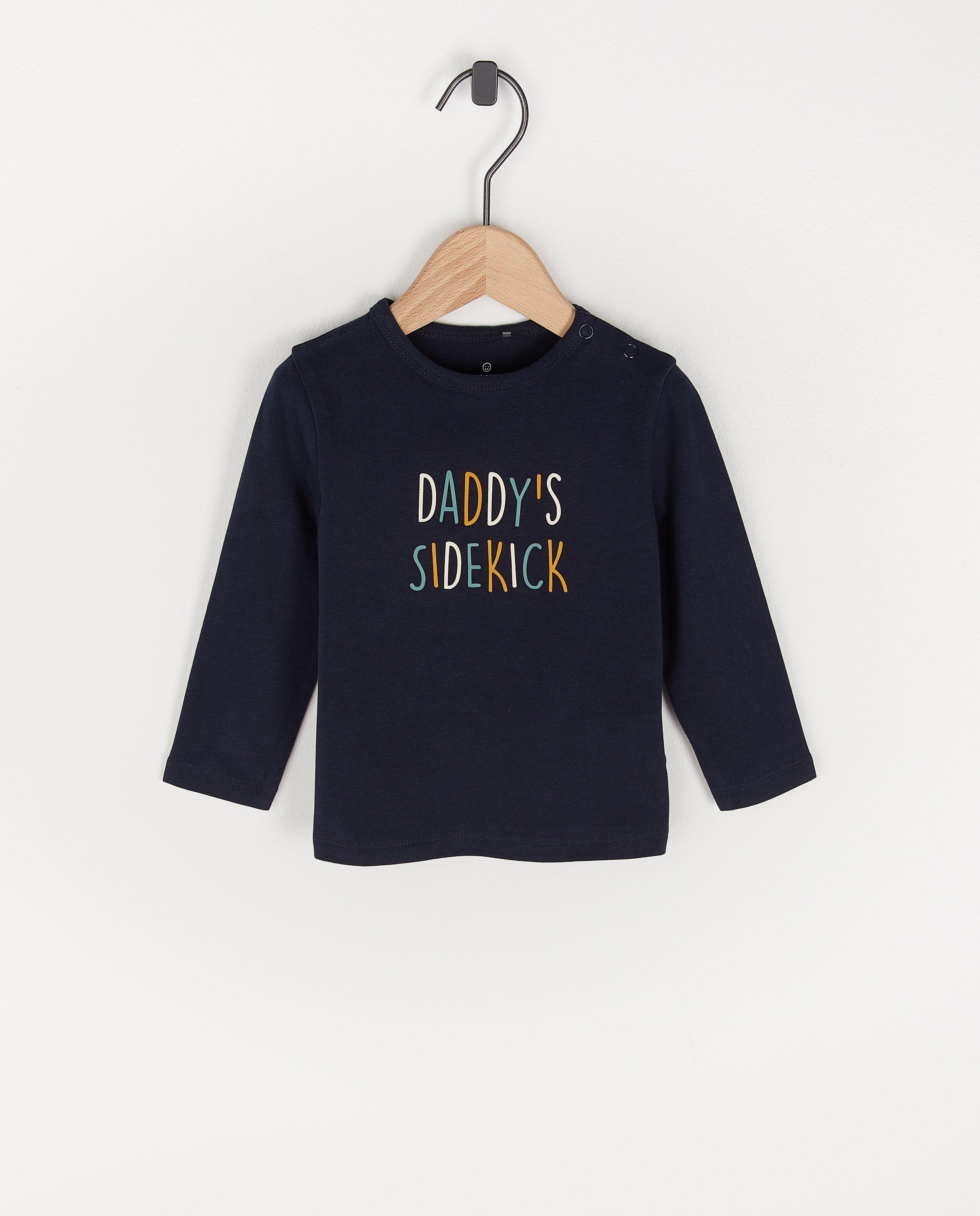 Biokatoenen longsleeve met opschrift - stretch - Cuddles and Smiles