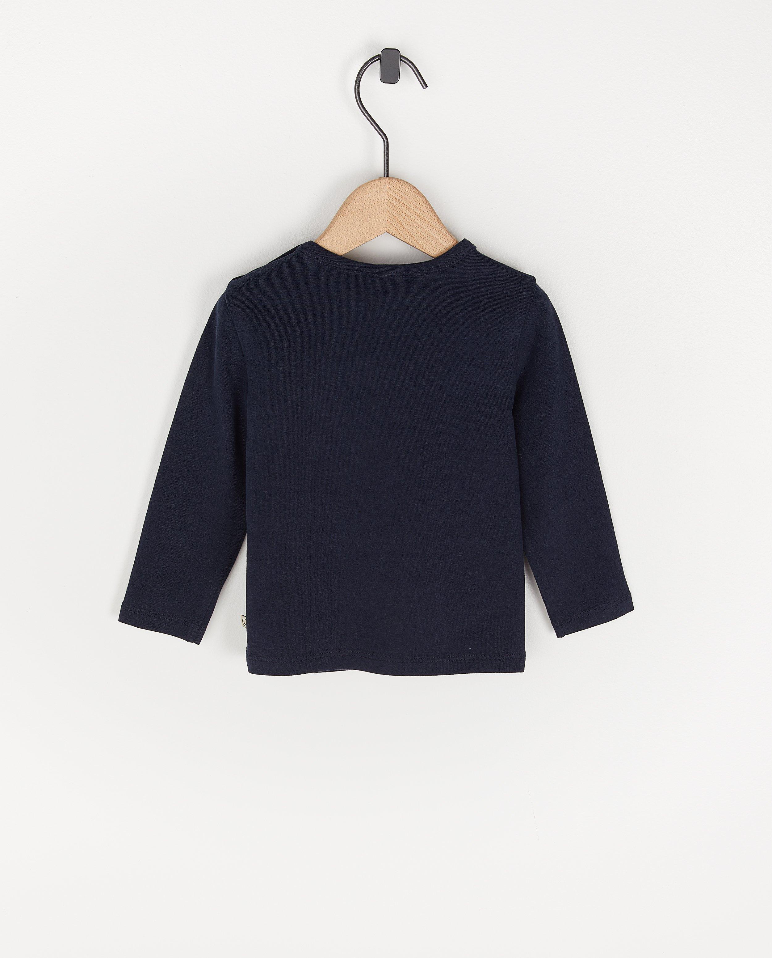 T-shirts - Biokatoenen longsleeve met opschrift