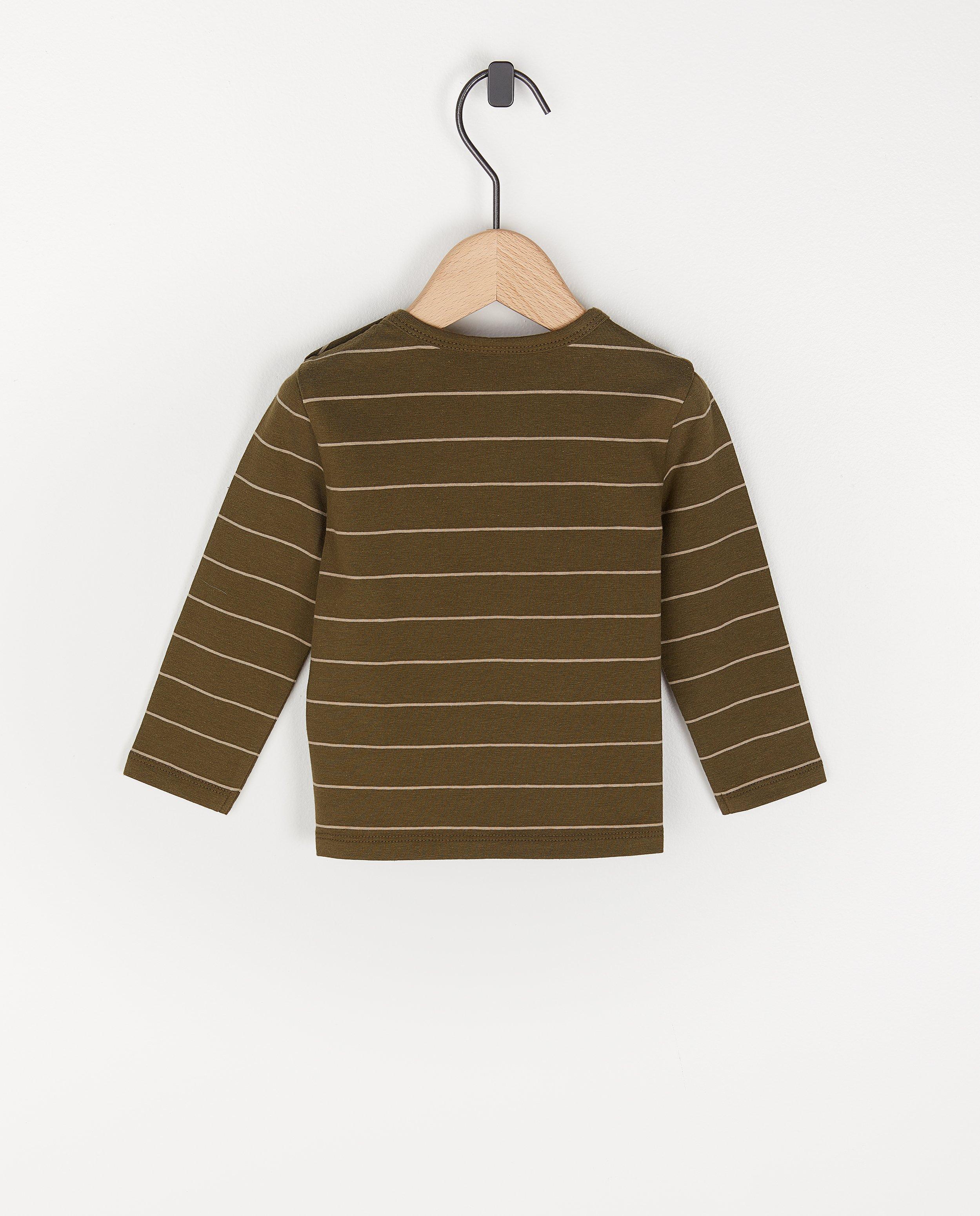 T-shirts - Biokatoenen longsleeve met opschrift