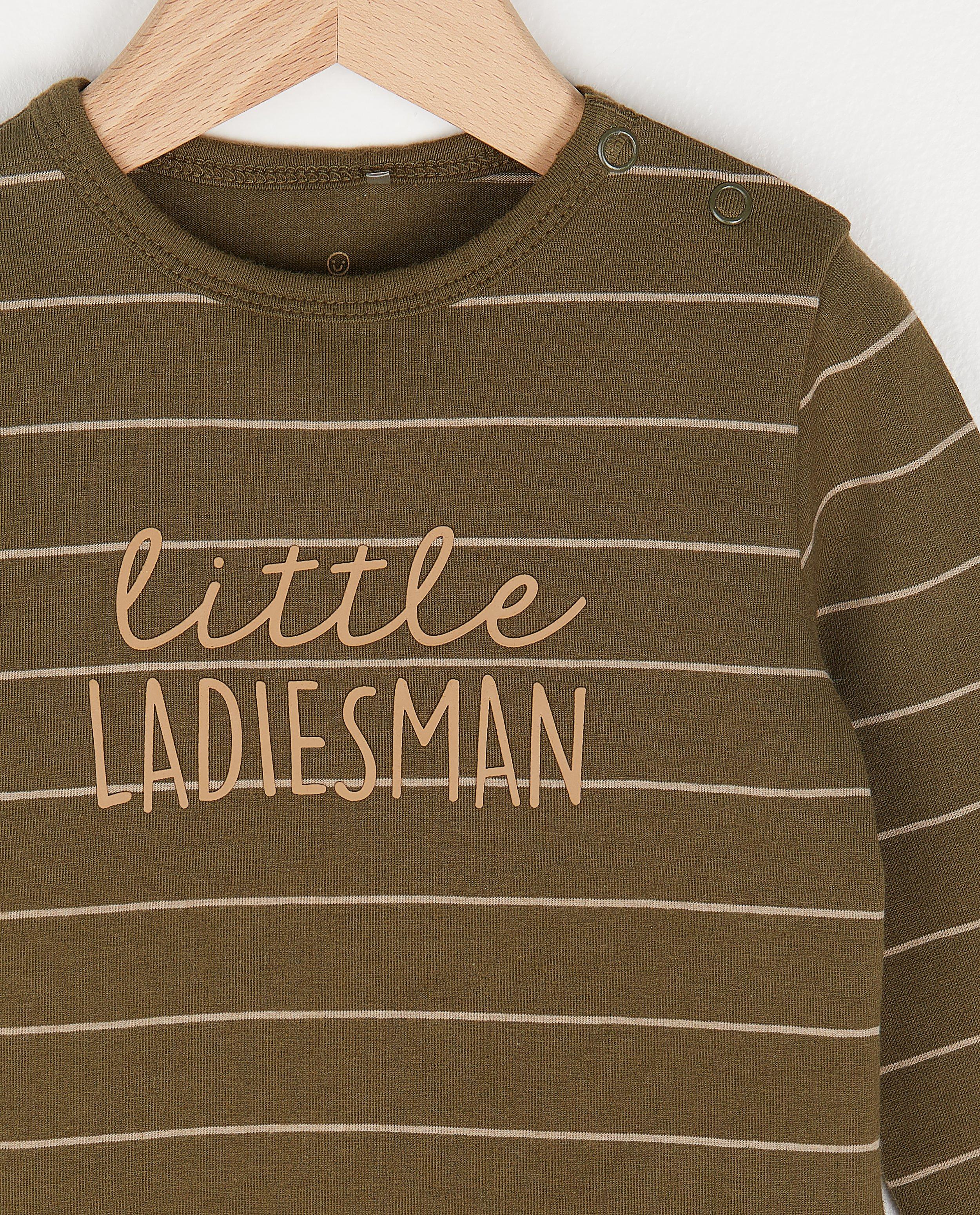 T-shirts - Biokatoenen longsleeve met opschrift