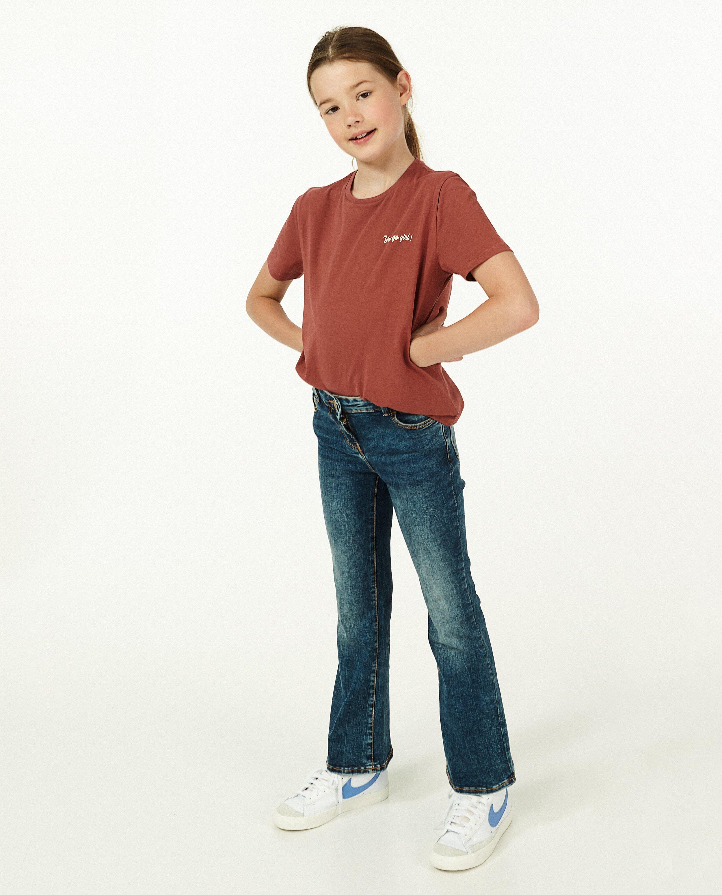 Rood T-shirt met glitter BESTies - opschrift - Besties