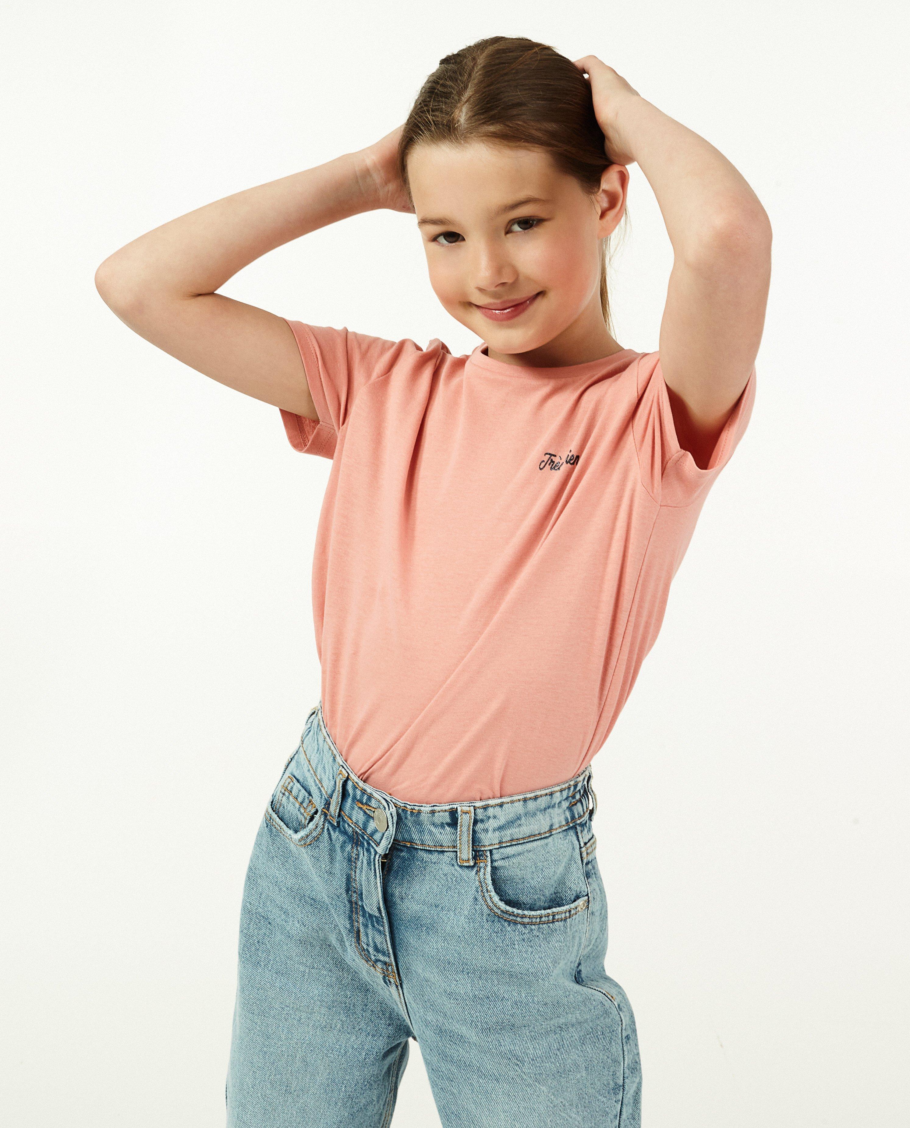 T-shirts - Wit T-shirt met glitter BESTies