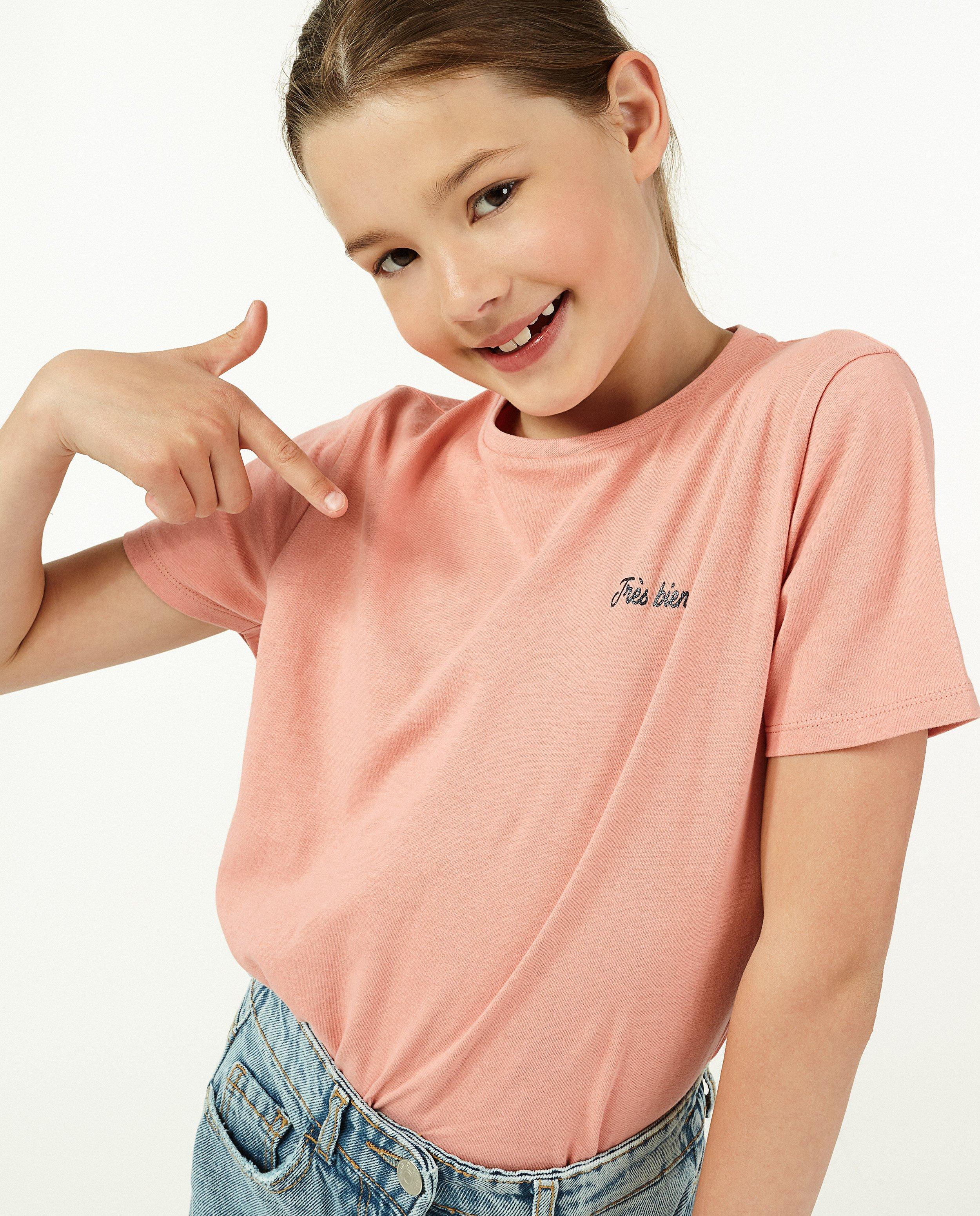 T-shirts - Wit T-shirt met glitter BESTies