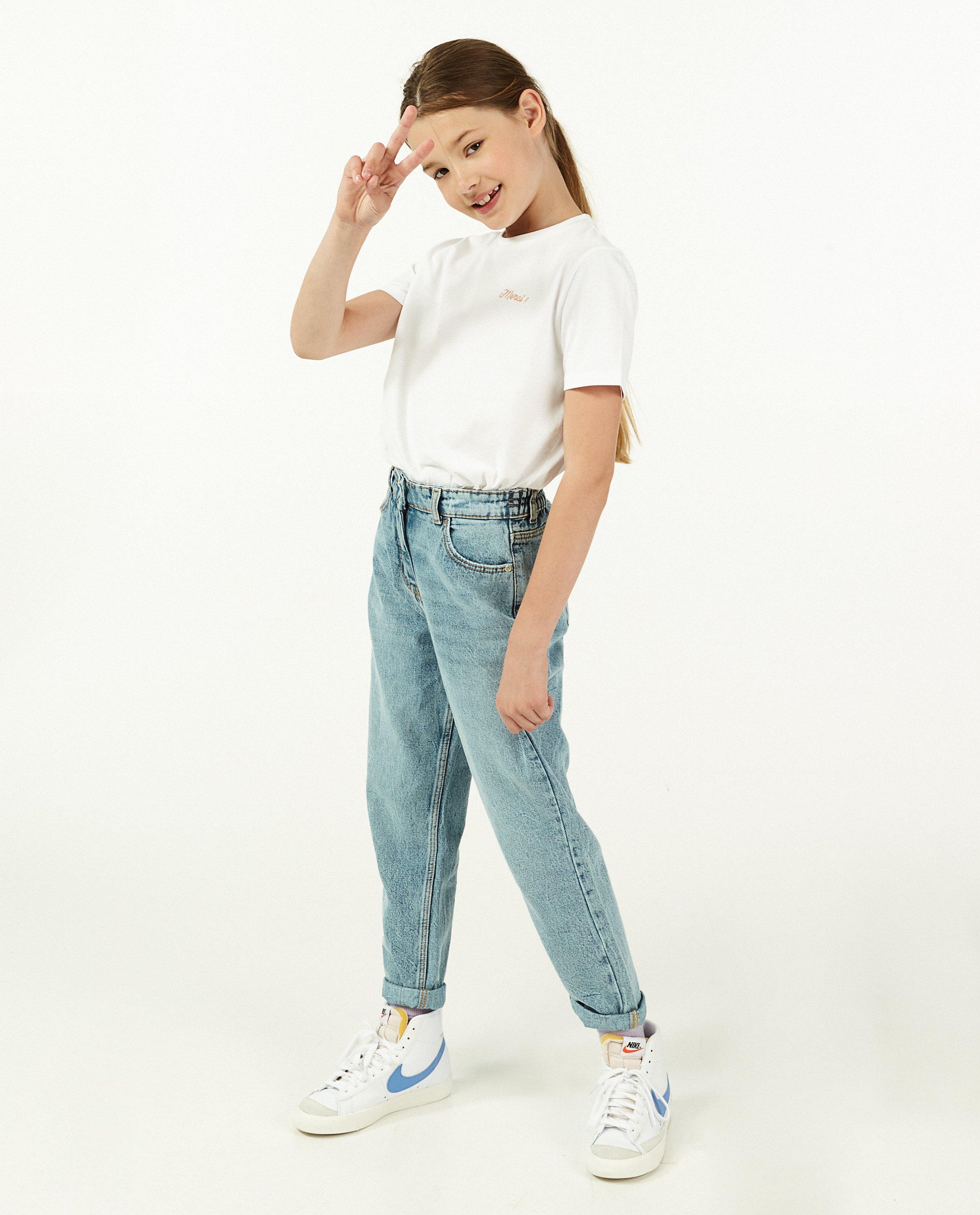 Wit T-shirt met glitter BESTies - opschrift - Besties