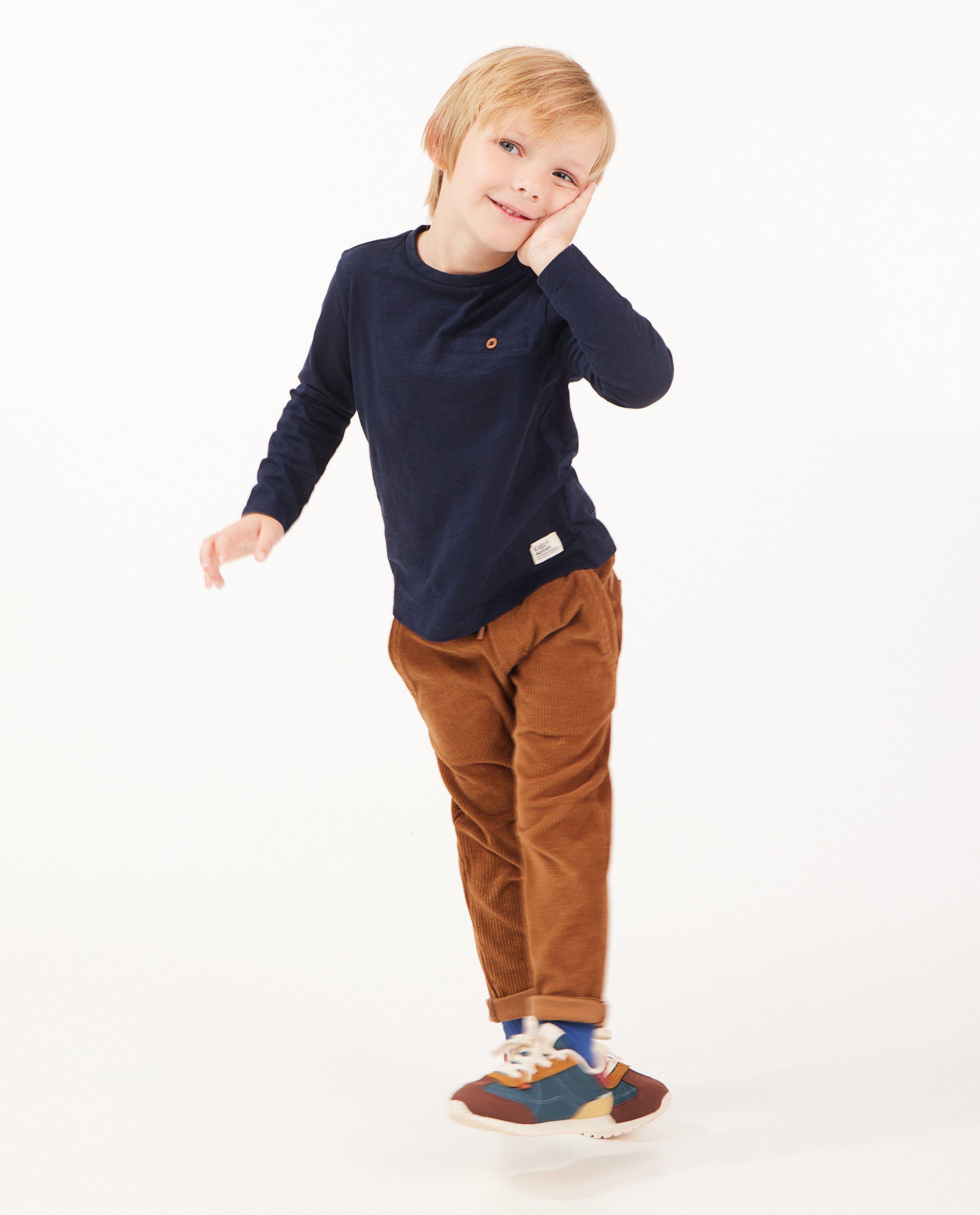Biokatoenen longsleeve, 2-7 jaar - stretch - Kidz Nation