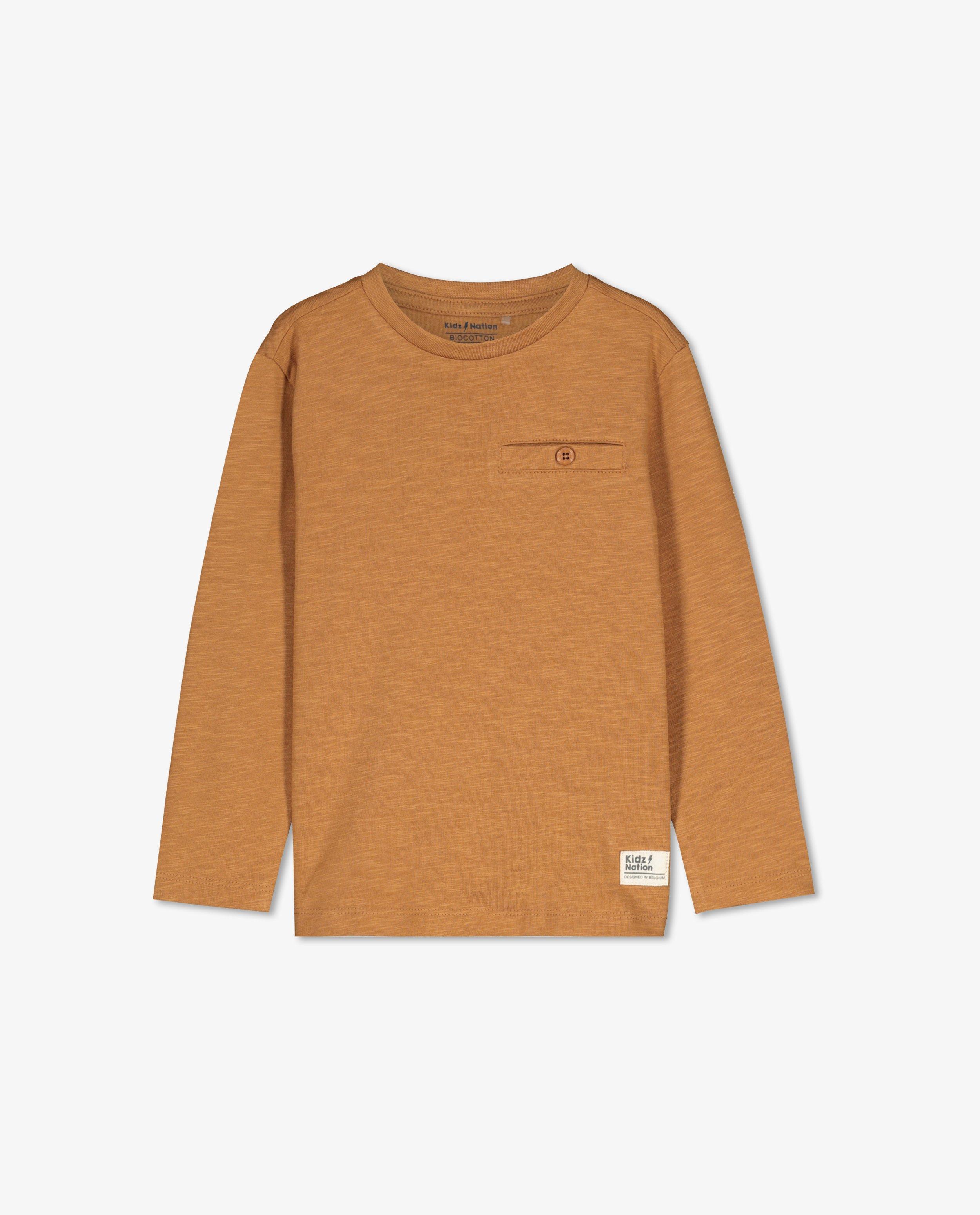 T-shirts - Biokatoenen longsleeve, 2-7 jaar