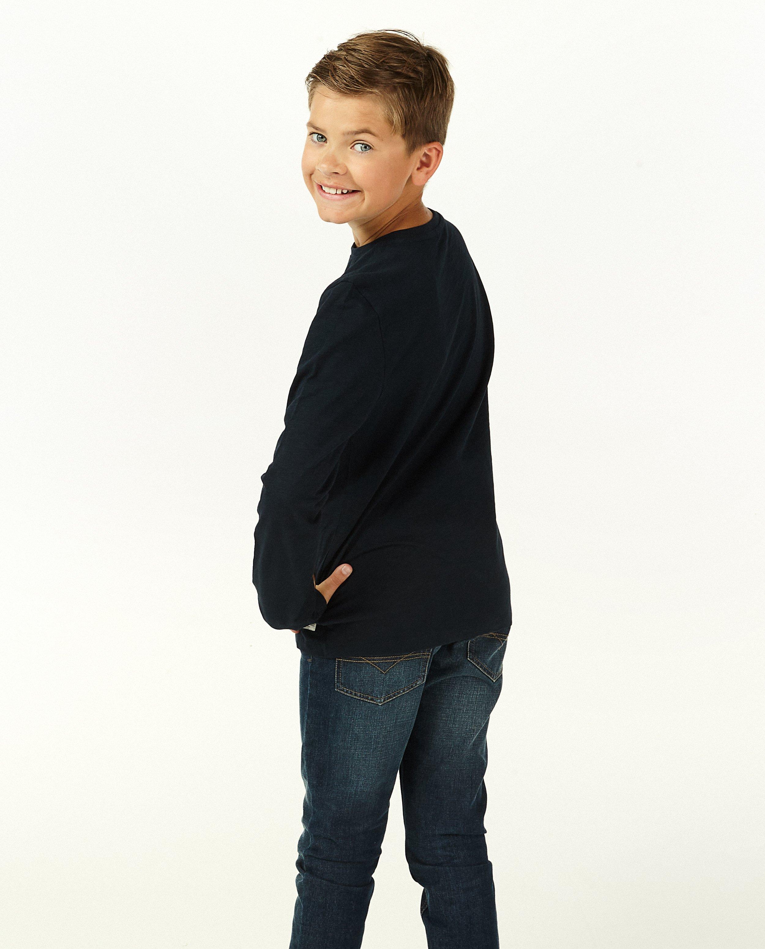 T-shirts - T-shirt à manches longues en coton bio, 7-14 ans