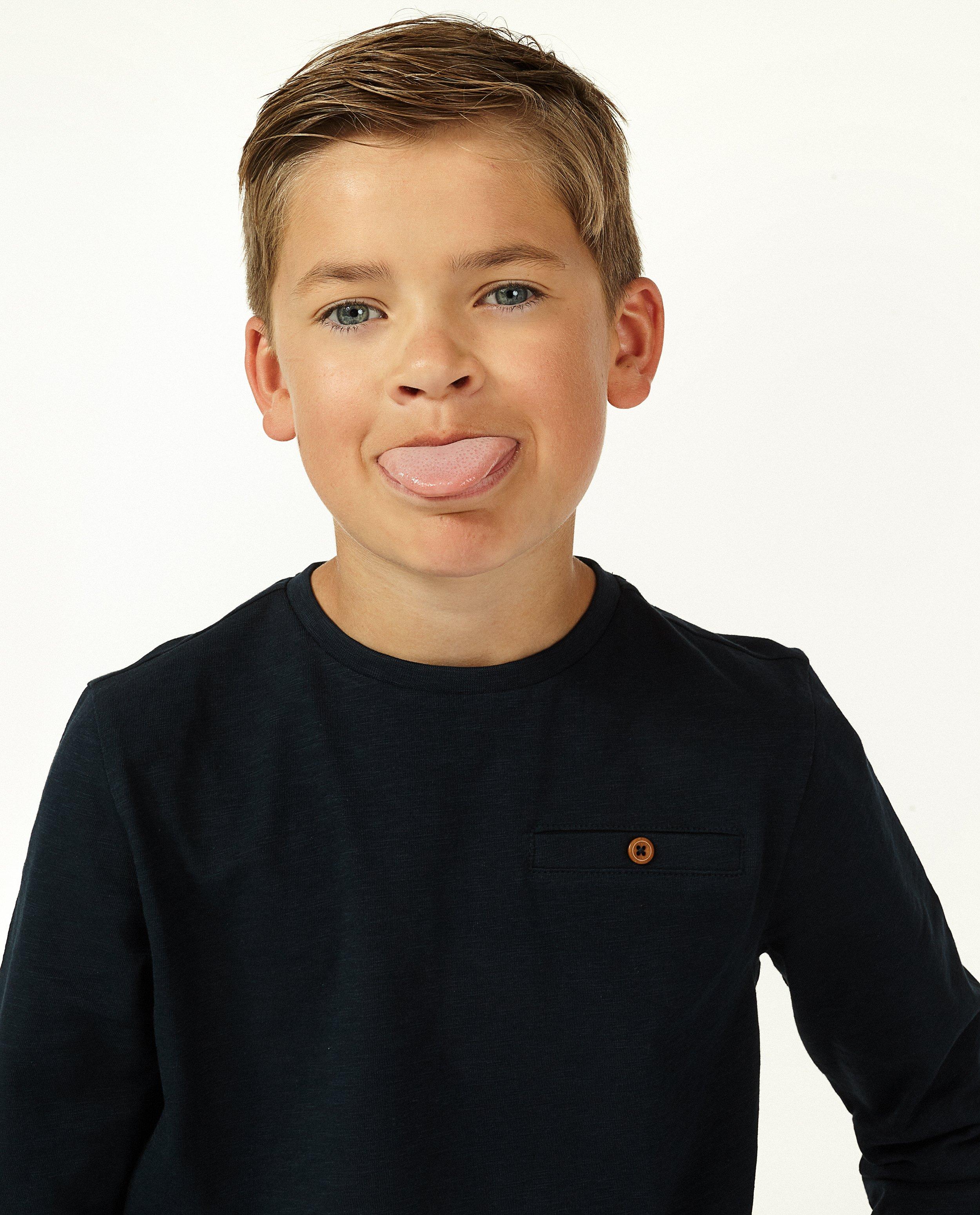T-shirts - T-shirt à manches longues en coton bio, 7-14 ans