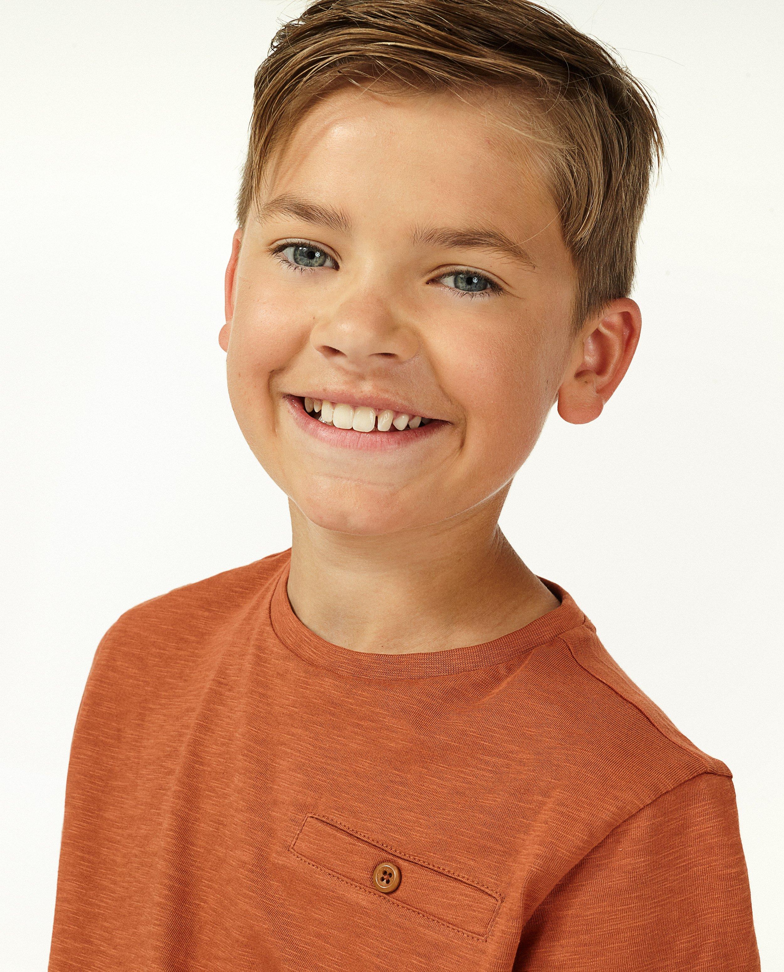 T-shirts - Biokatoenen longsleeve, 7-14 jaar