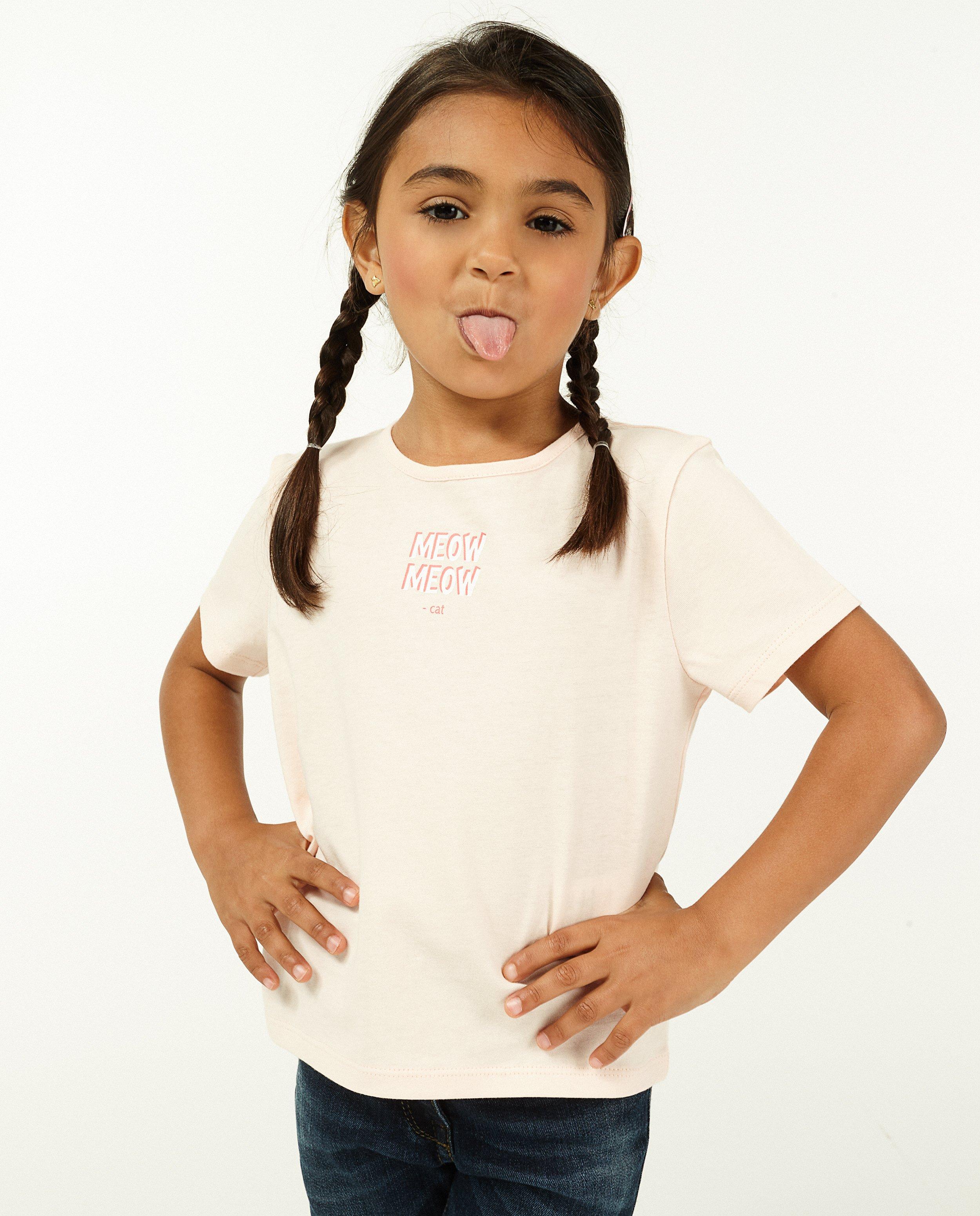T-shirts - T-shirt rose à inscription BESTies