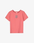 T-shirts - Roze T-shirt met opschrift BESTies