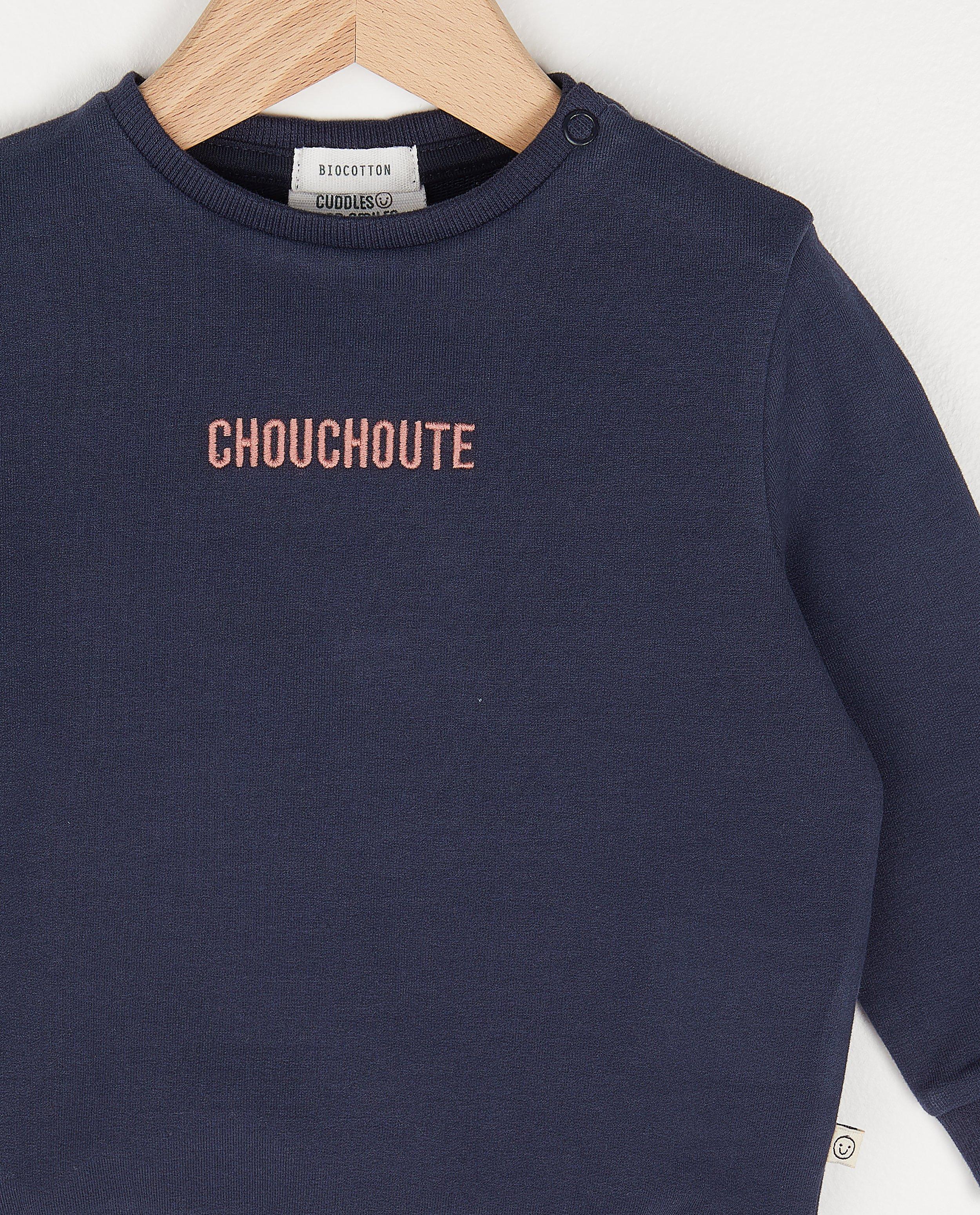 Sweats - Sweat en coton bio avec une inscription (FR)