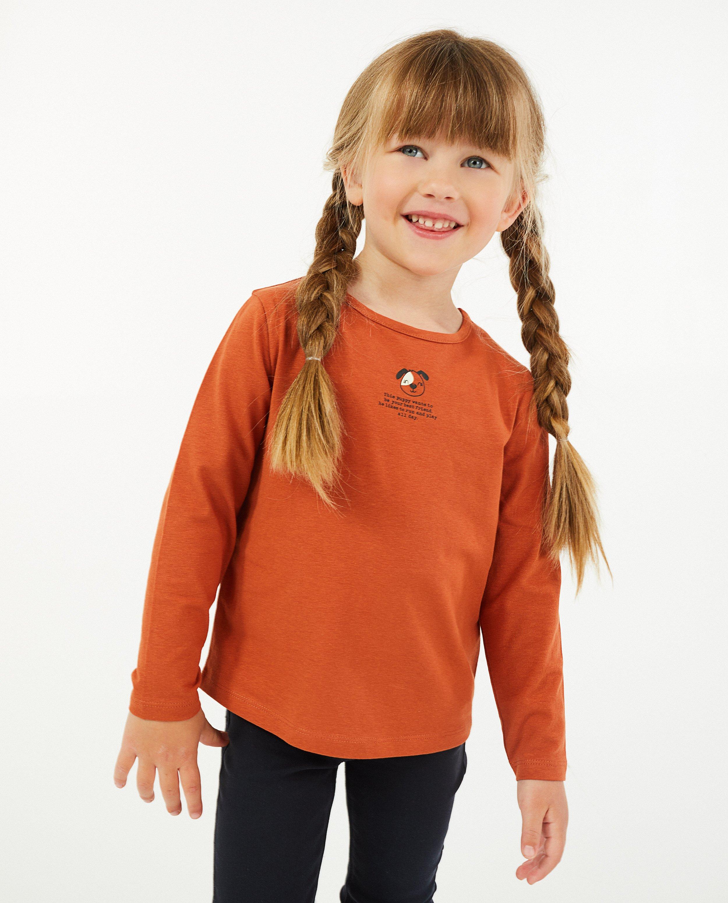 T-shirts - Biokatoenen longsleeve in wit