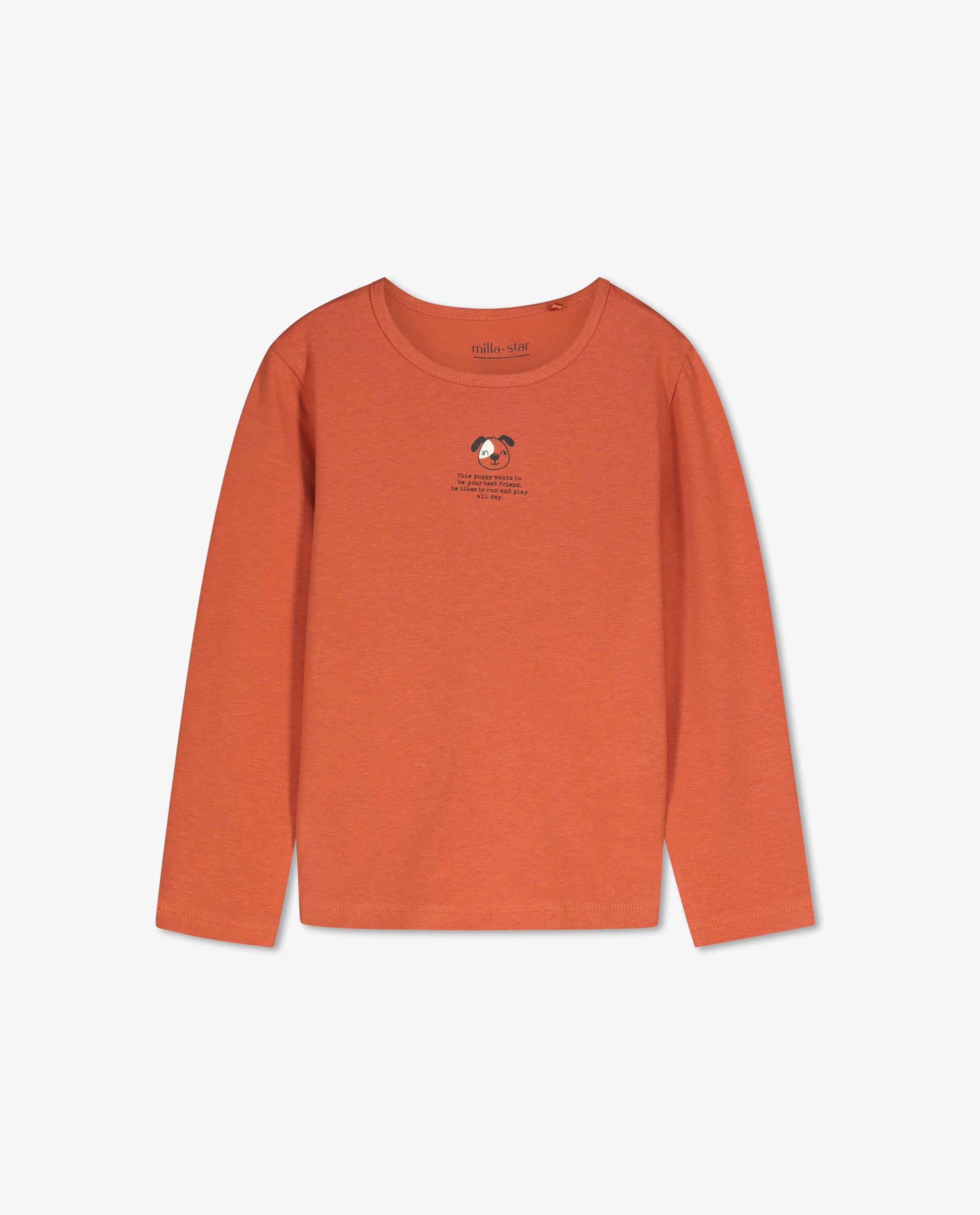 T-shirts - Biokatoenen longsleeve in wit