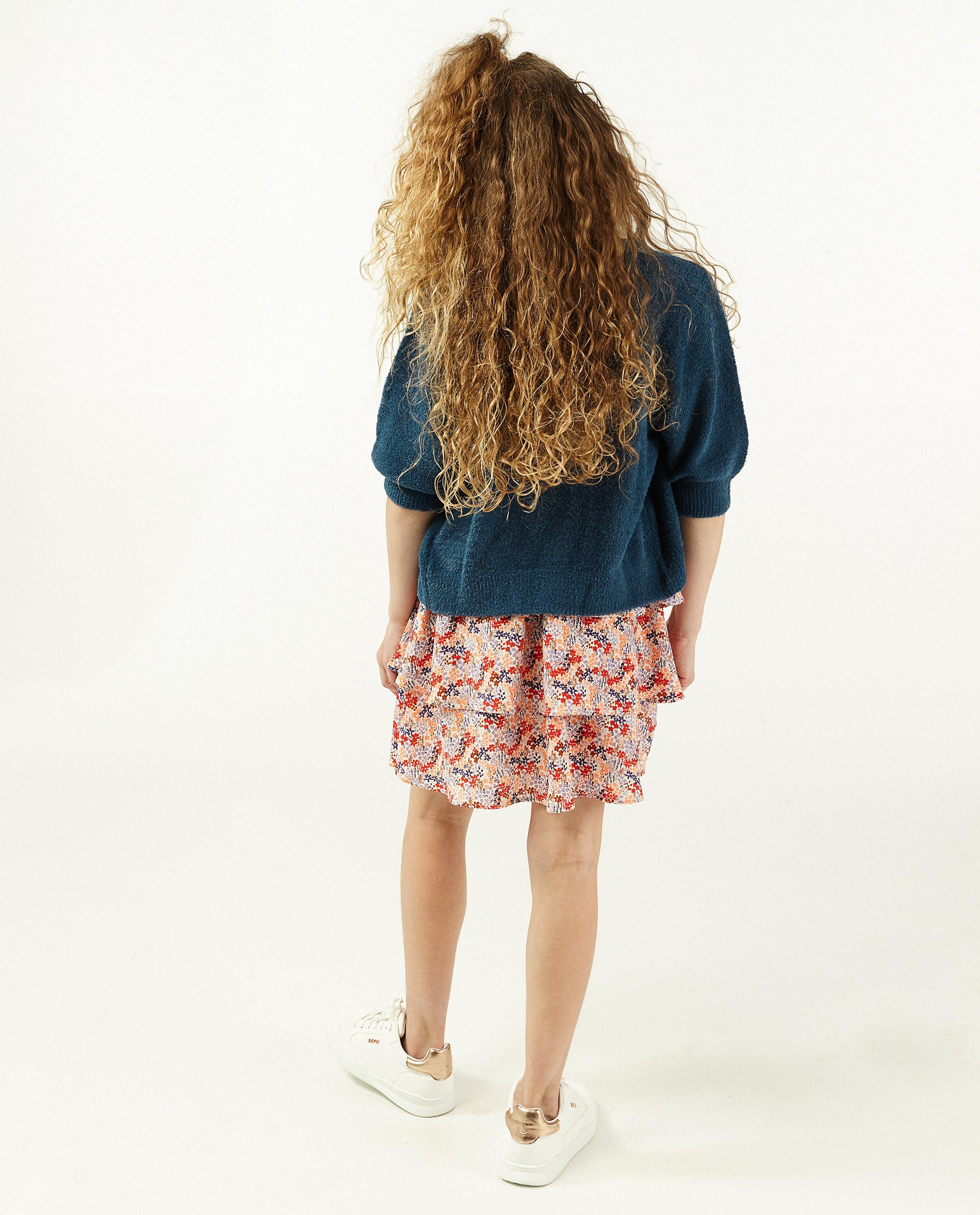 Cardigans - Oranje cardigan met ballonmouwen