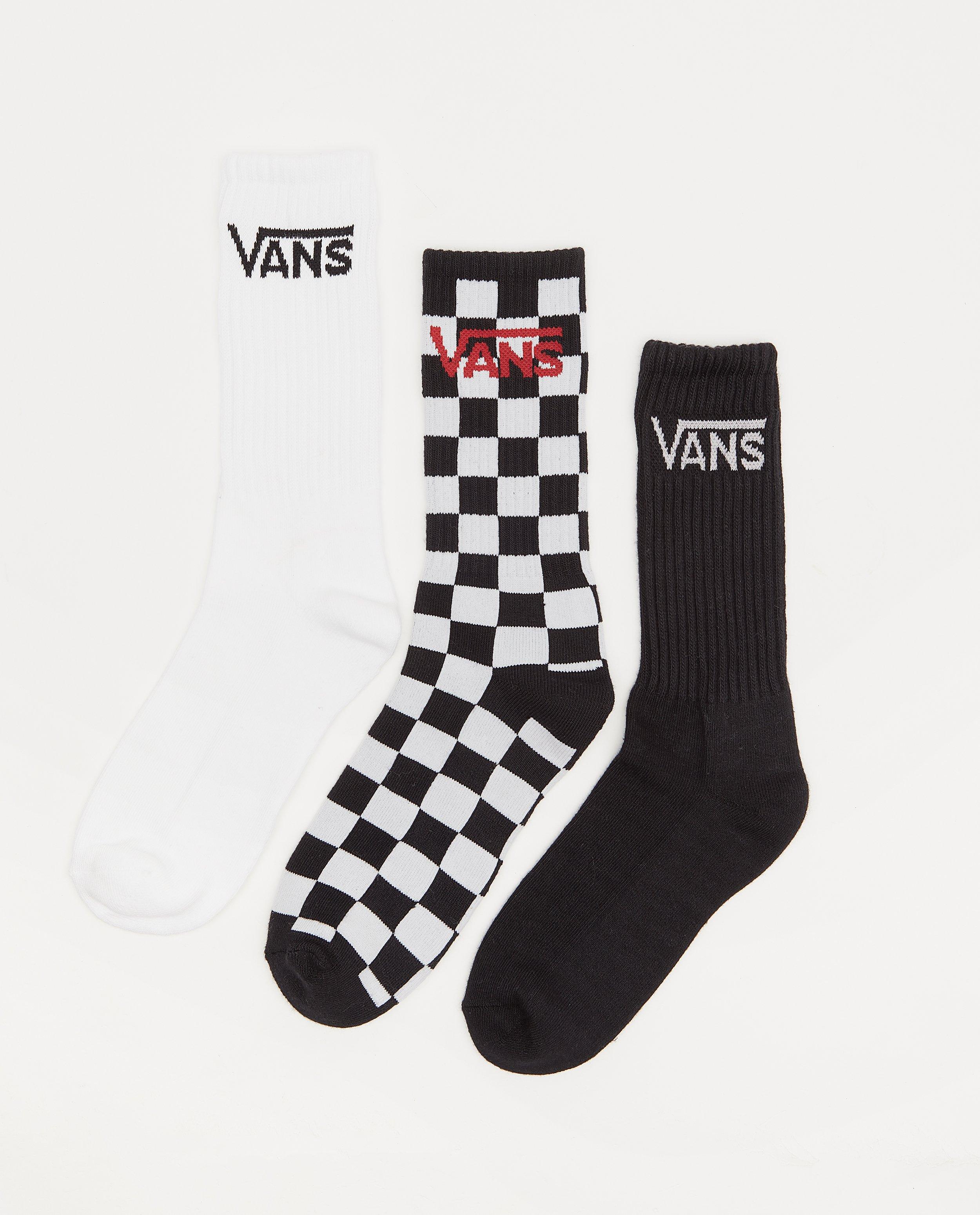 Lot de 3 paires de chaussettes noires et blanches Vans - à imprimé - Vans