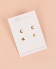 2 paires de boucles d’oreilles twinning Inimini Homemade - étoile et lune - Inimini Homemade