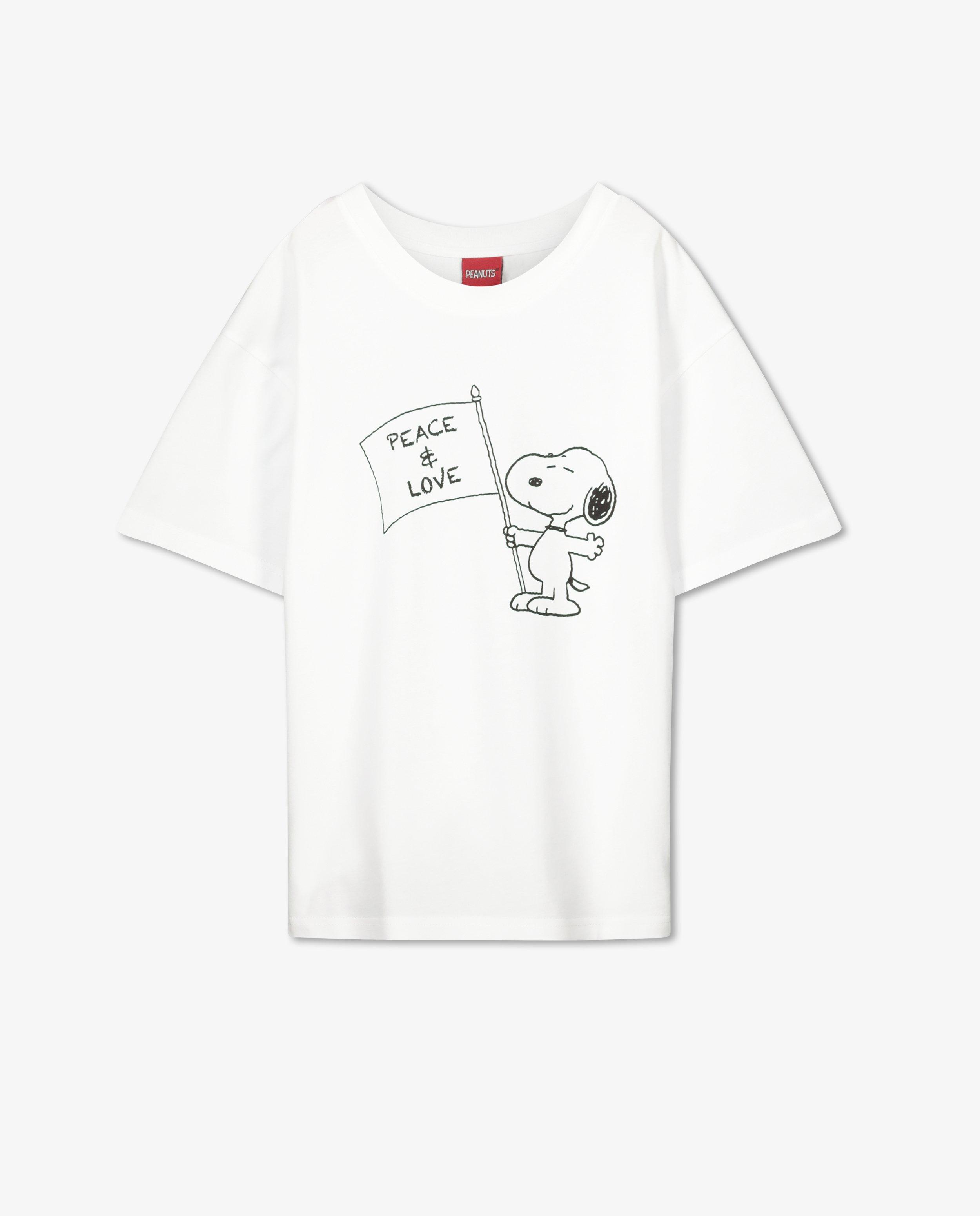 T-shirts - Wit T-shirt met Snoopy-print