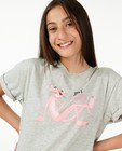 T-shirts - Grijs T-shirt met pink panther-print