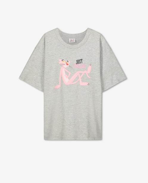 T-shirts - Grijs T-shirt met pink panther-print