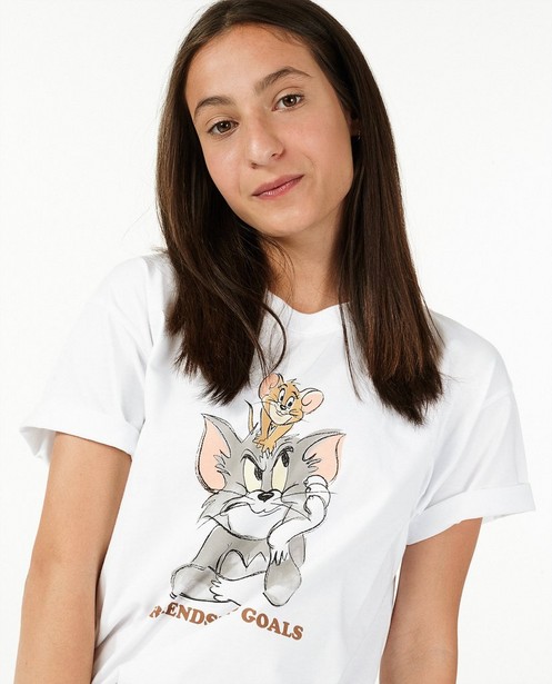 T-shirts - Wit T-shirt met Tom en Jerry-print
