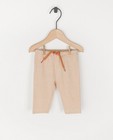 Pantalon en coton bio - unisexe - blanc et orange - Newborn 50-68