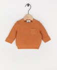 Biokatoenen unisex sweater - oranje - Newborn 50-68