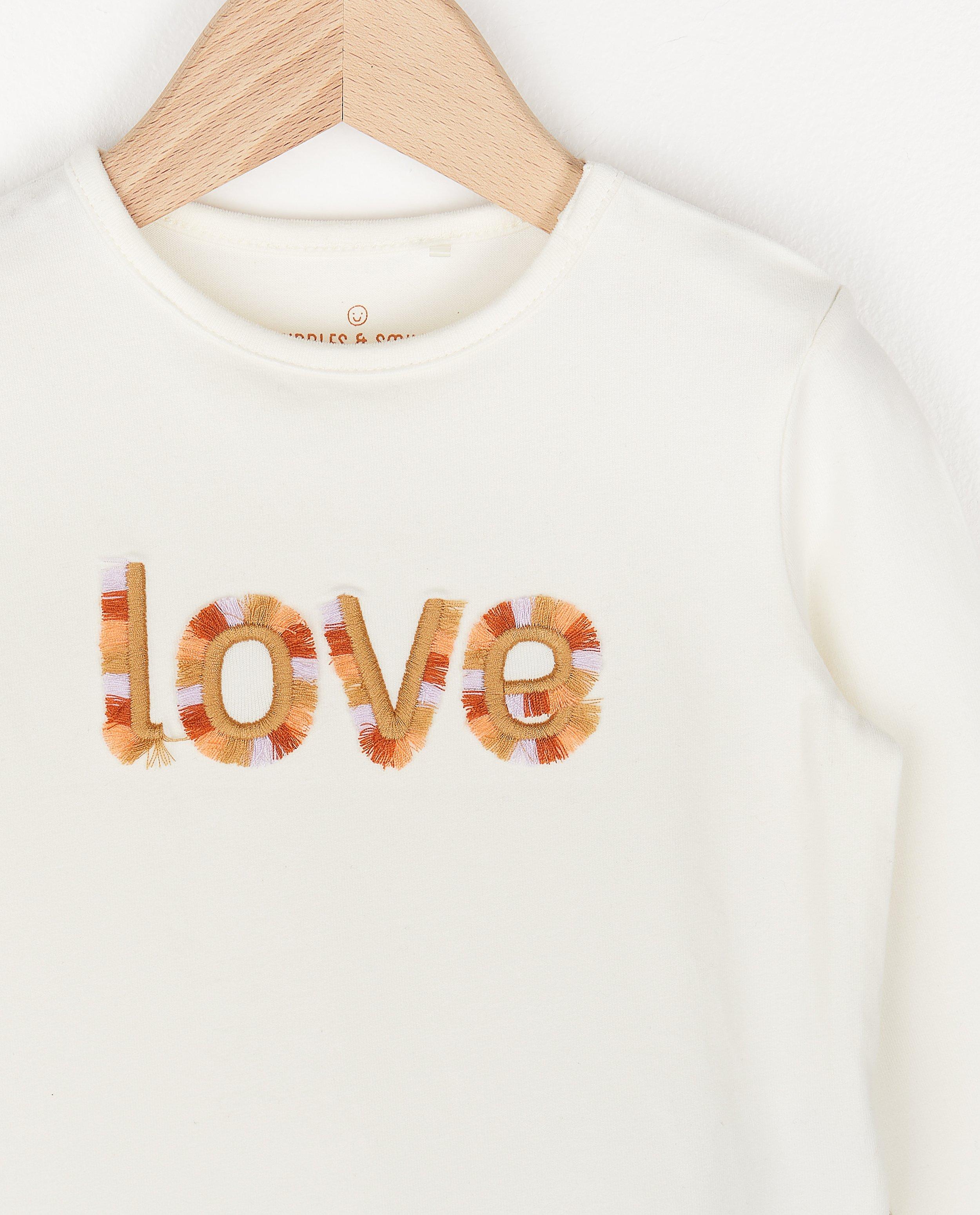 Biokatoenen longsleeve in offwhite - Product Detail - wit - afbeelding nummer 2