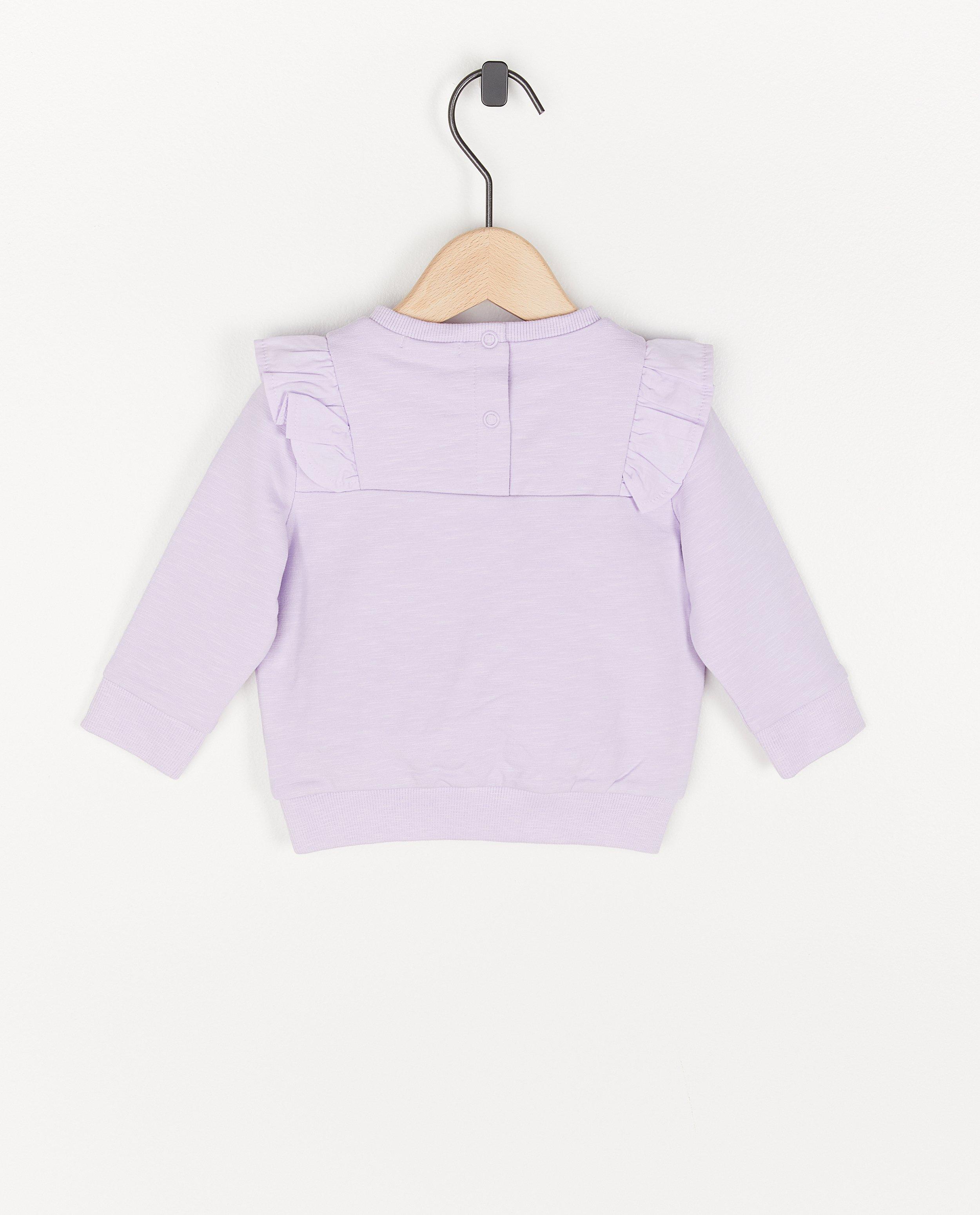 Sweats - Sweat en coton bio à volants