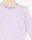 Sweaters - Biokatoenen sweater met volants