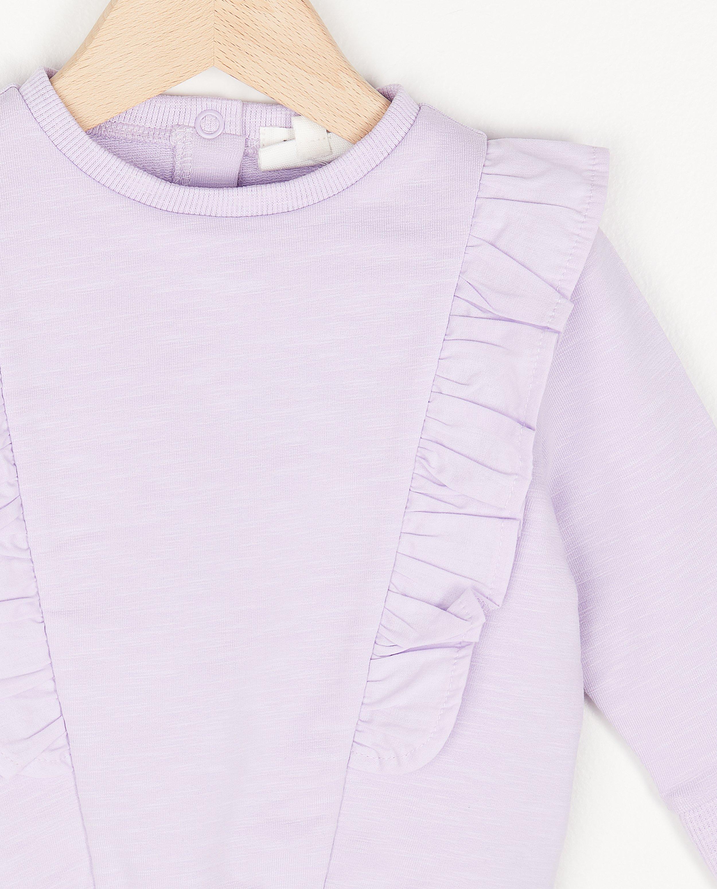 Sweats - Sweat en coton bio à volants