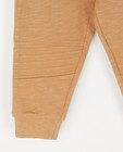 Pantalons - Jogger beige en coton bio