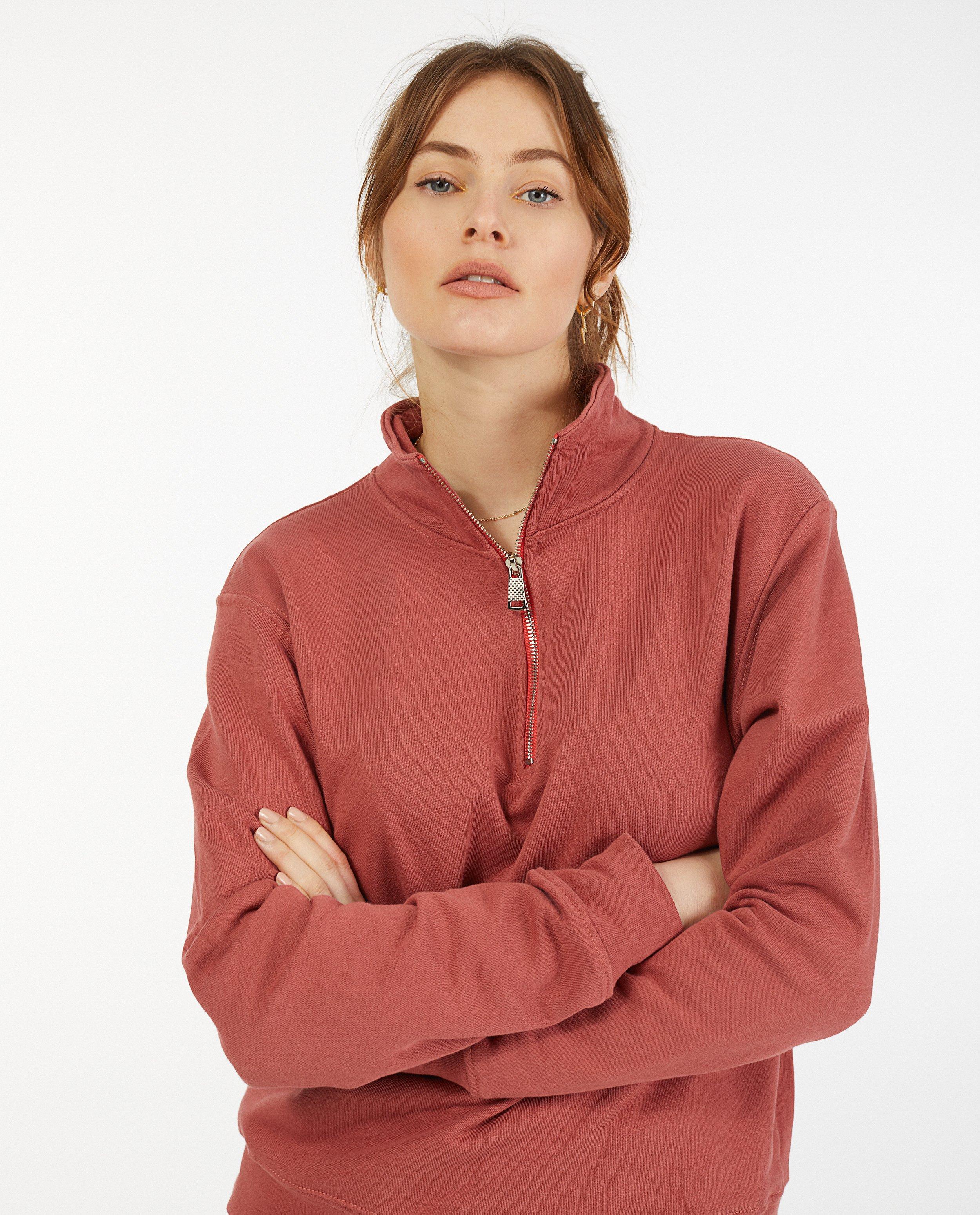Top molletonné avec fermeture à glissière Ella Italia - stretch - Ella Italia