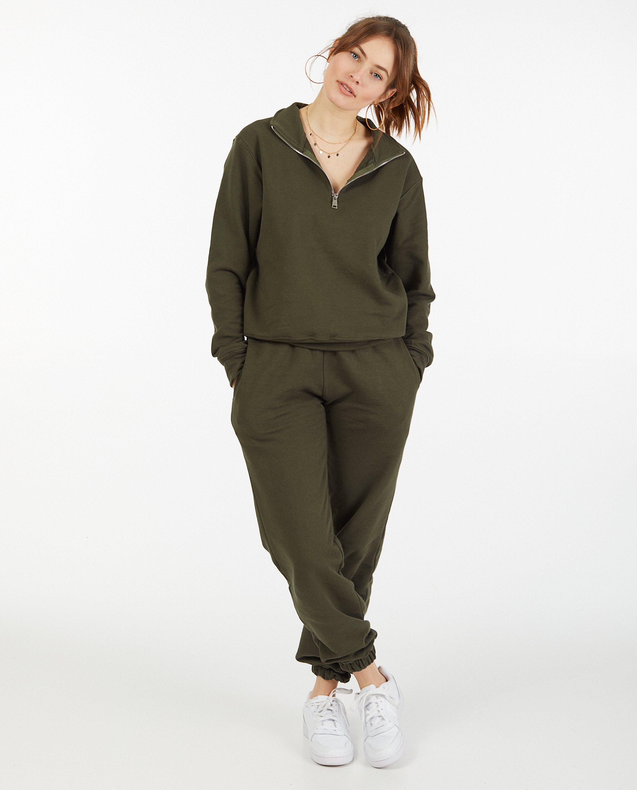 Donkergroene jogger Ella Italia - stretch - Ella Italia