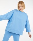 Lichtblauwe sweater Ella Italia - met wijde fit - Ella Italia