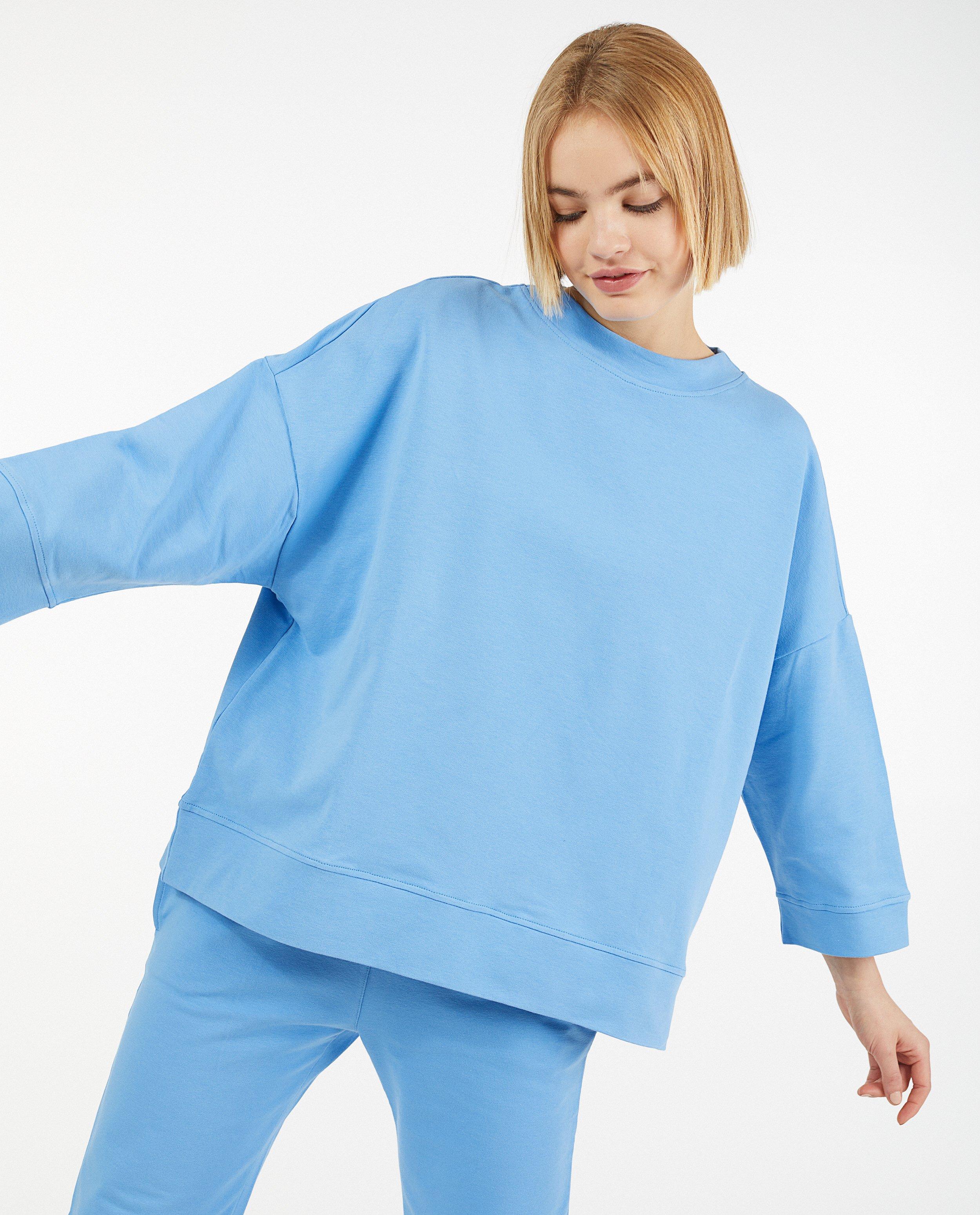 Sweat bleu clair Ella Italia - coupe ample - Ella Italia