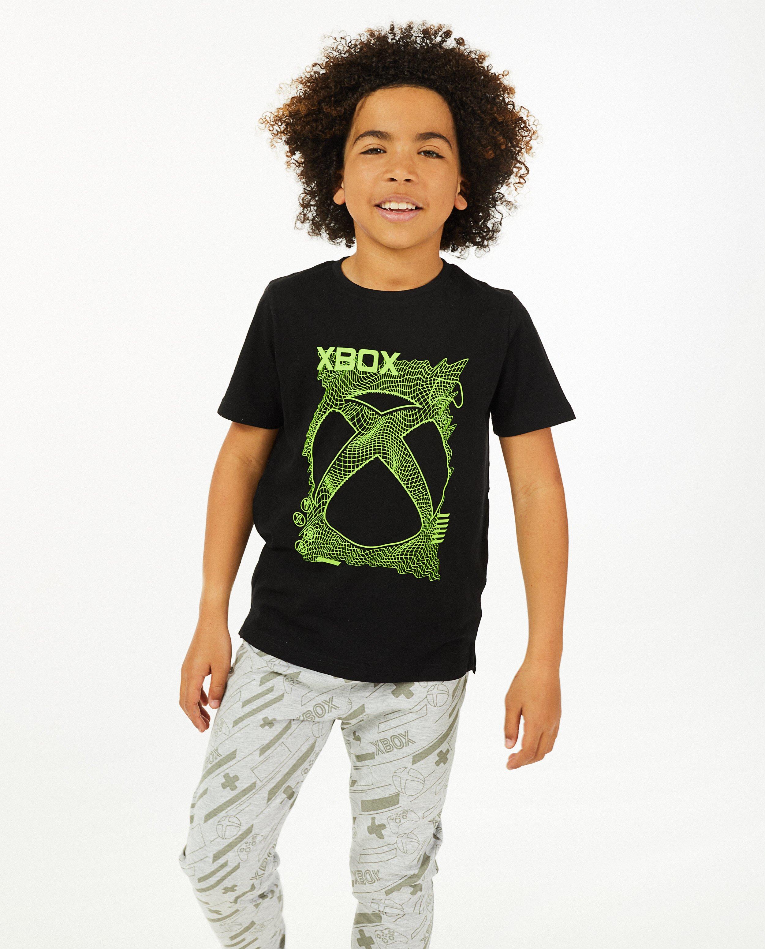 Nachtkleding - Zwarte pyjama met print Xbox 