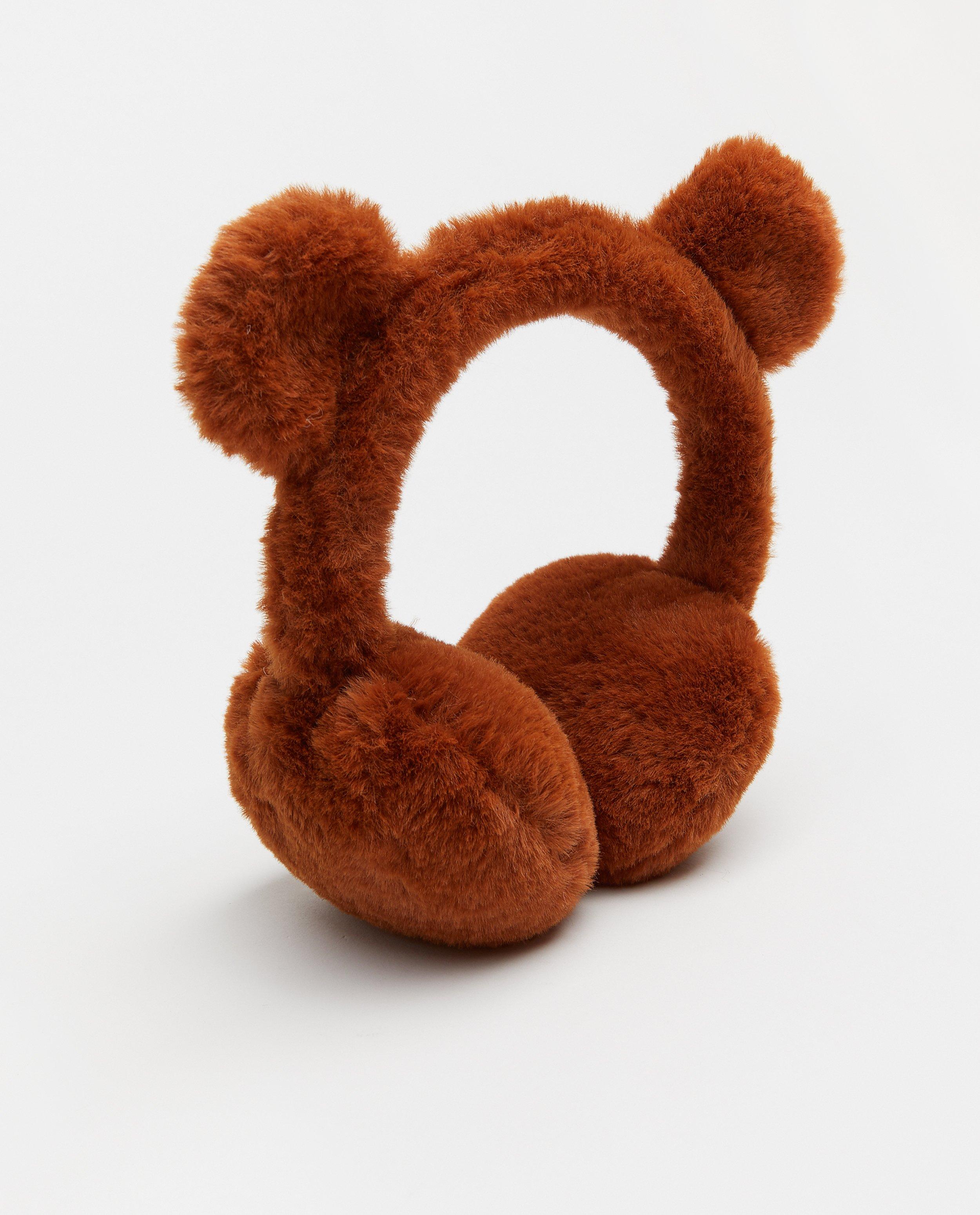 Bruine oorwarmers met oortjes - Product Detail - rood - afbeelding nummer 2