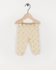 Pantalon en coton bio à imprimé - écru - Newborn 50-68