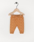 Pantalon en coton bio à imprimé - brun - Newborn