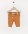 Pantalon brun en coton bio - jogger - Newborn 50-68